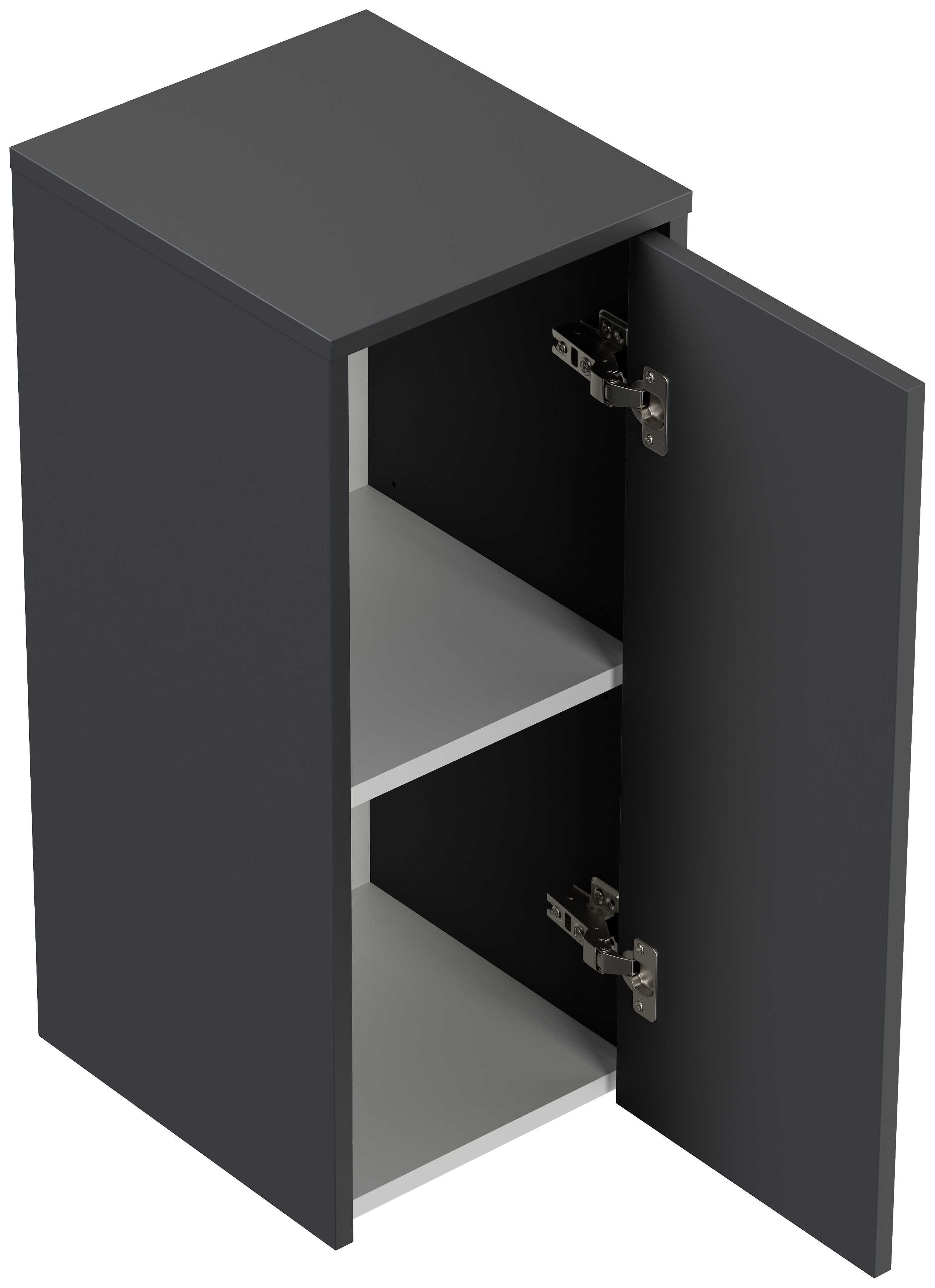 Badmöbel Set Taifun 4tlg. 120 cm mit Spiegelschrank & 2x Badschrank Grafit