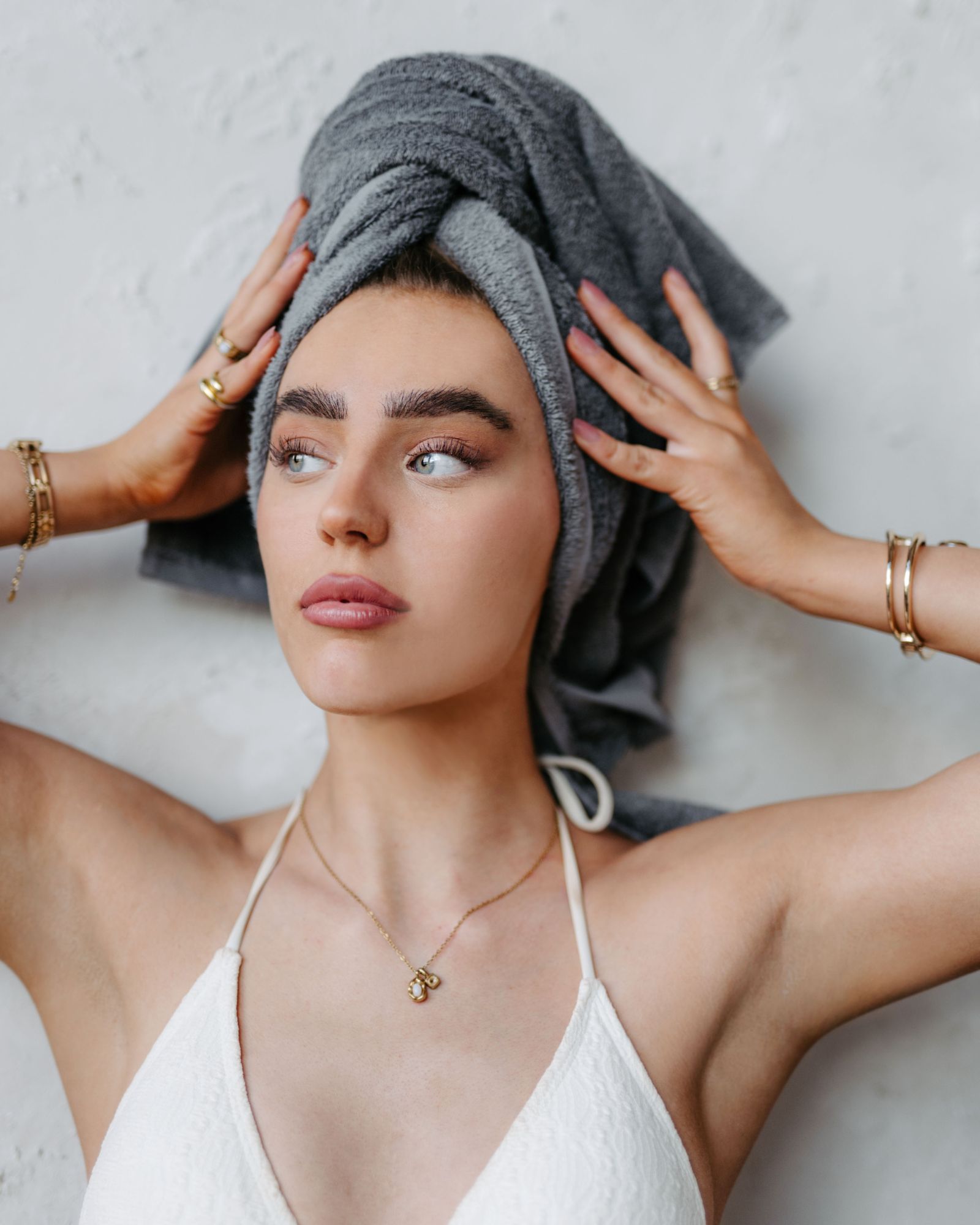 Handtücher ELA 50x100 - 2er Set - Dark Grey