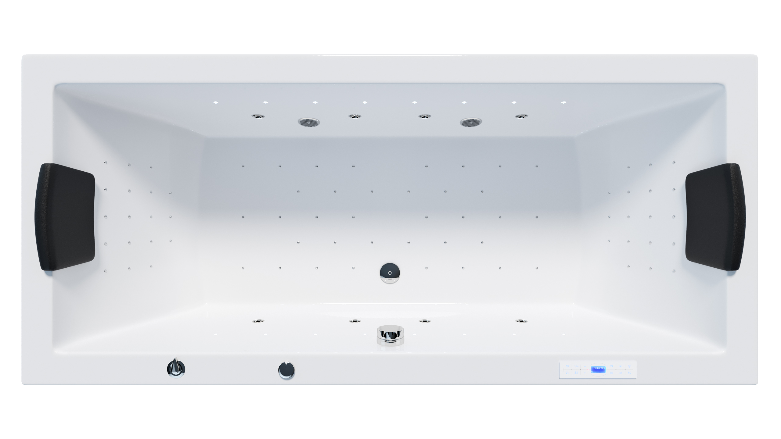 Whirlpool Omega Ultra 190x90 Made in Germany 80 Düsen & LED Befüllung Überlauf
