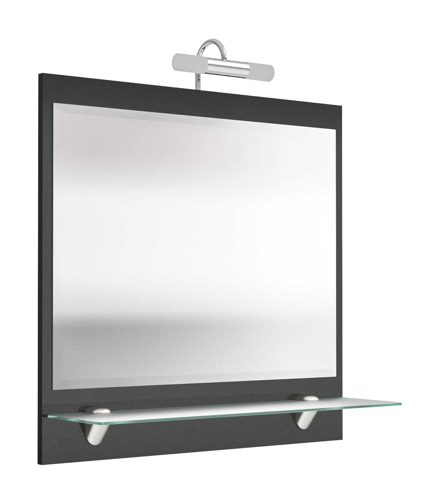 Spiegel Salona 70 cm Weiss hochglanz