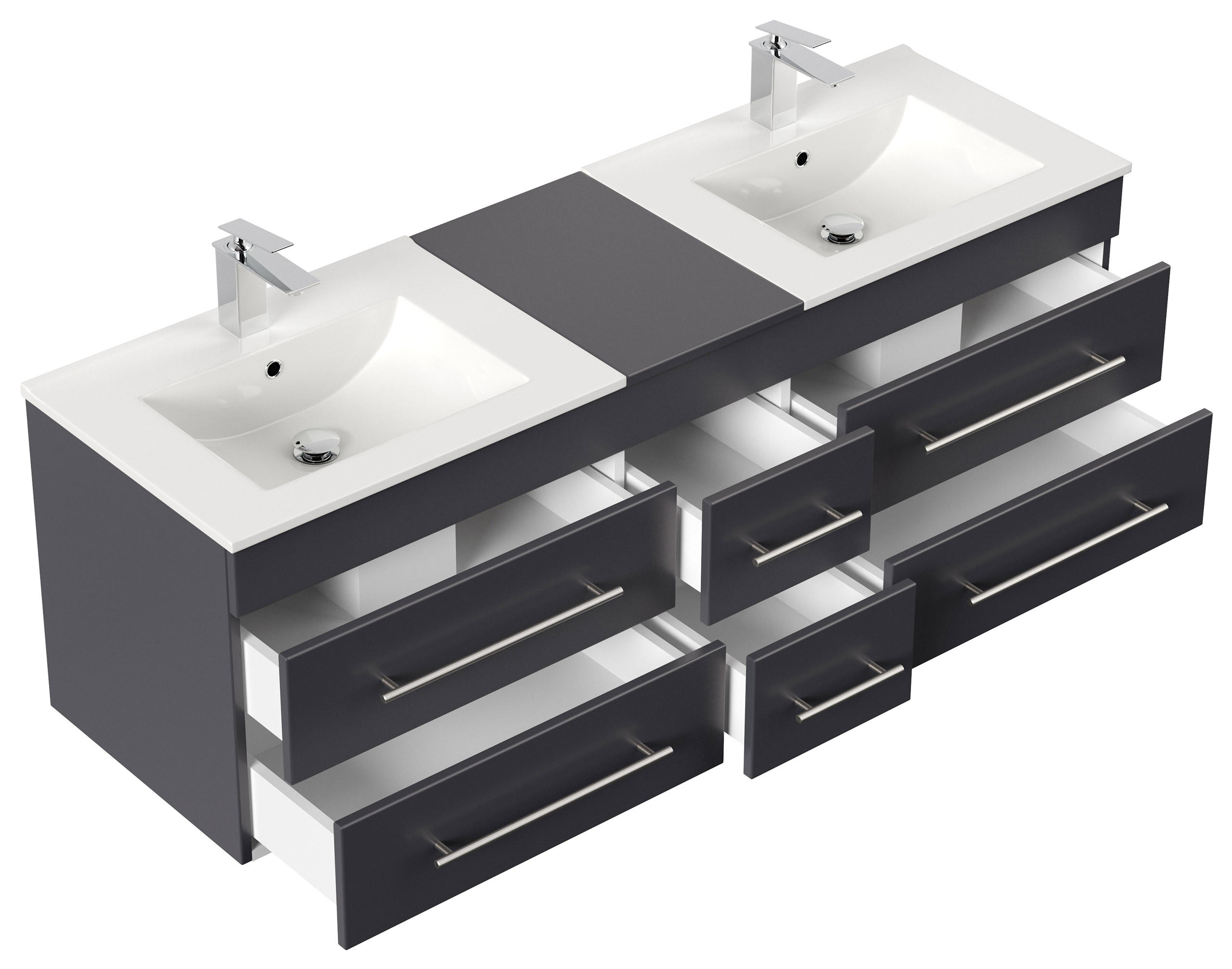 Badmöbel Roma XL SoftClose anthrazit