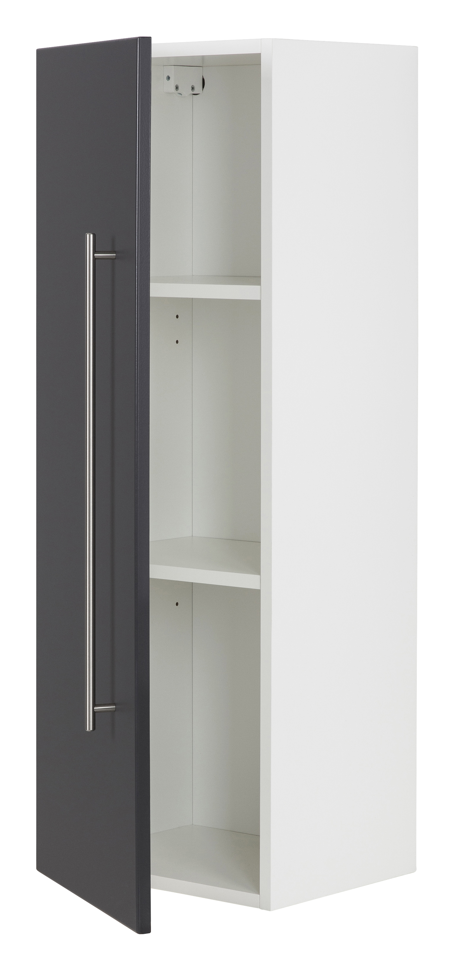 Hochschrank SANTINI 100cm weiss matt mit Tür anthrazit