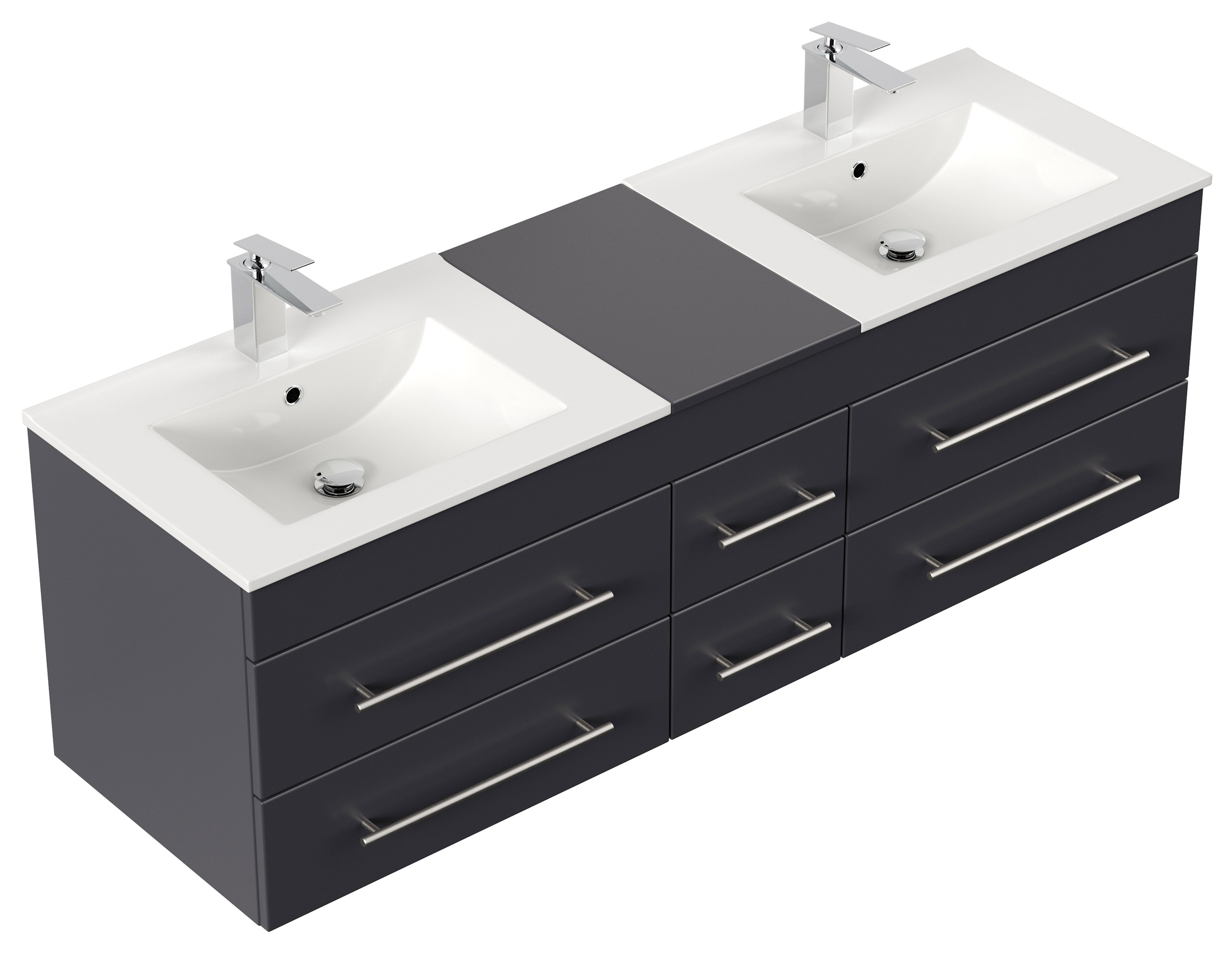Badmöbel Roma XL SoftClose anthrazit