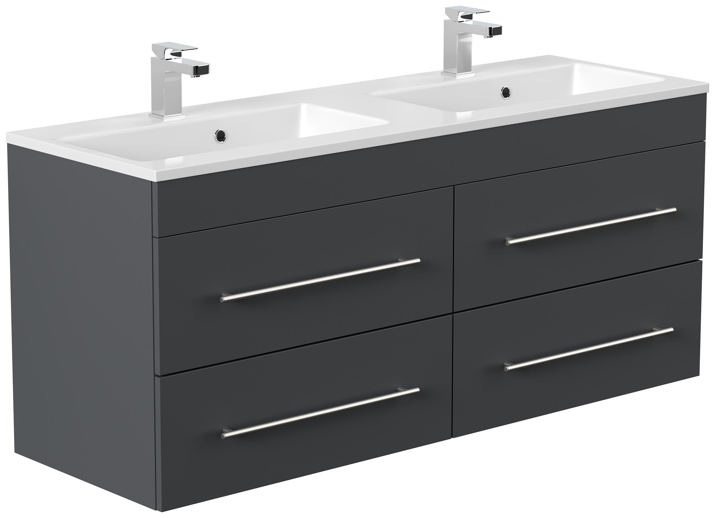 Badmöbel Firenze 140 SoftClose grafit