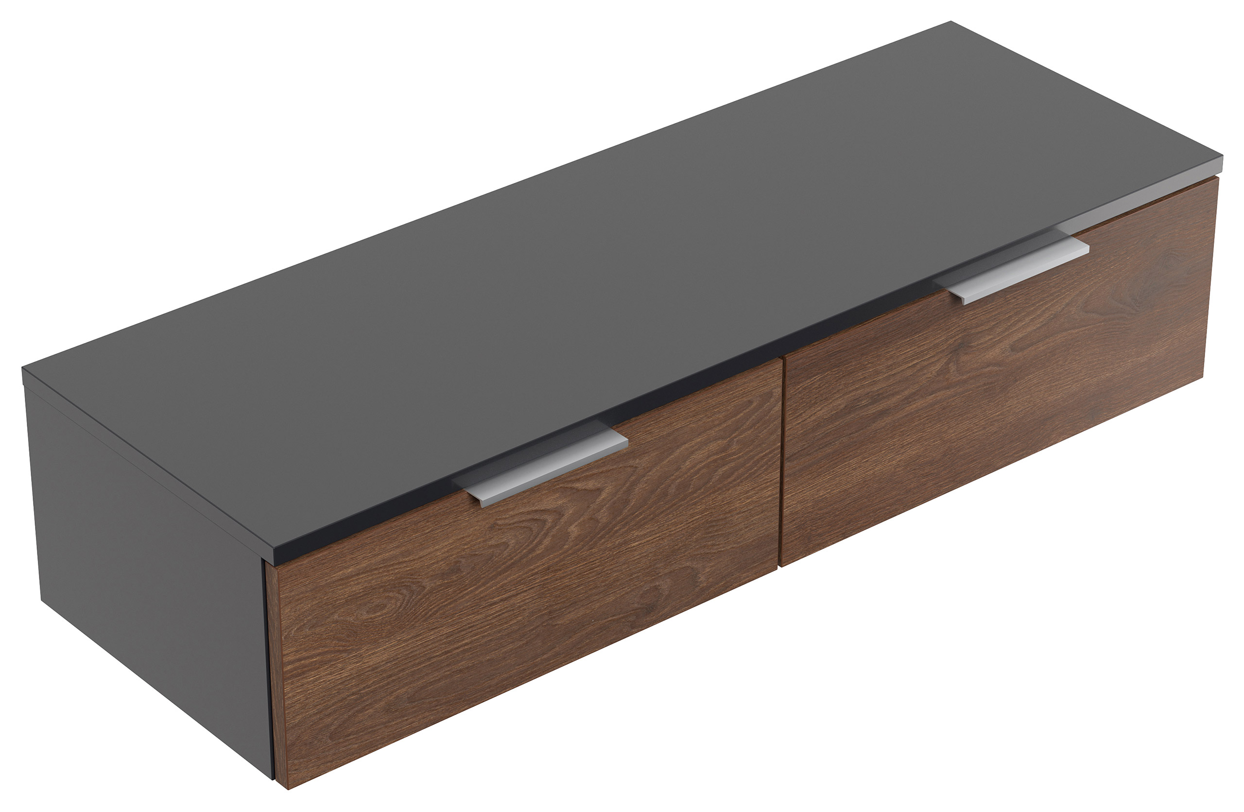 Hängekonsole Urban Slimline 2 Schubladen Softclose Redwood