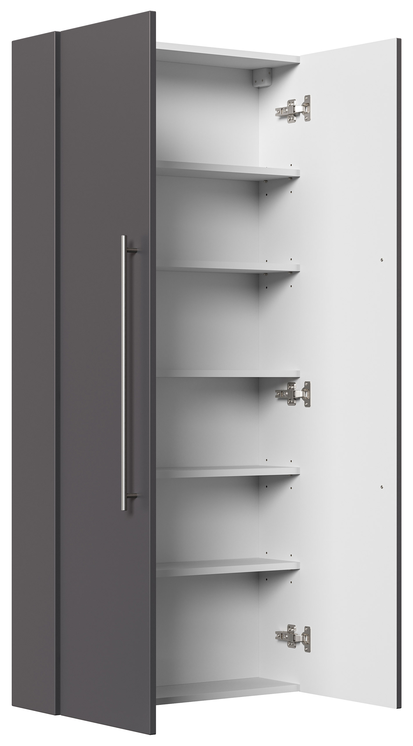 Hochschrank Slimline nur 20cm Tief (BxH) 70x150 cm anthrazit