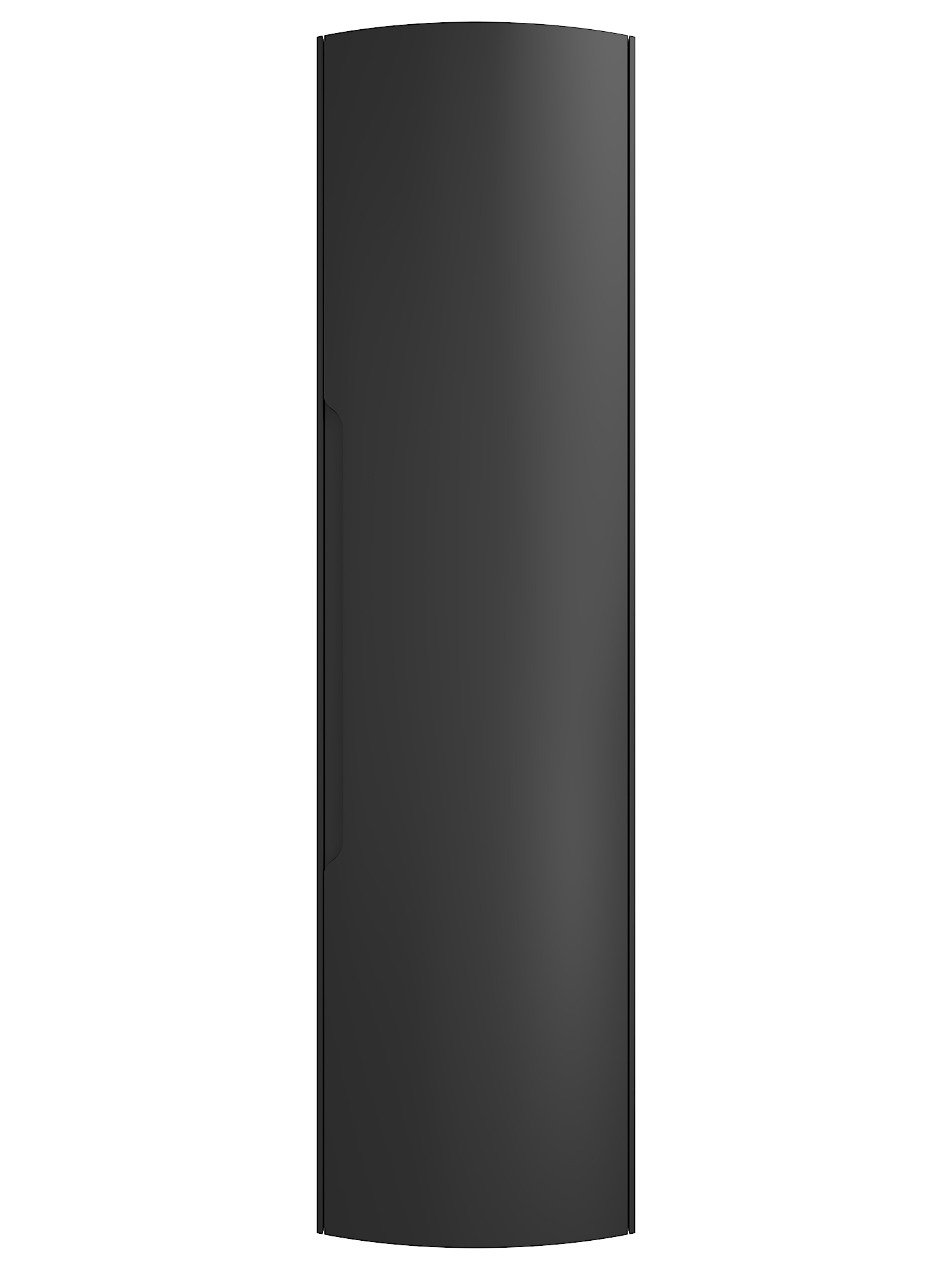 Badezimmer Hochschrank Riva 150 cm Softclose montiert schwarz matt