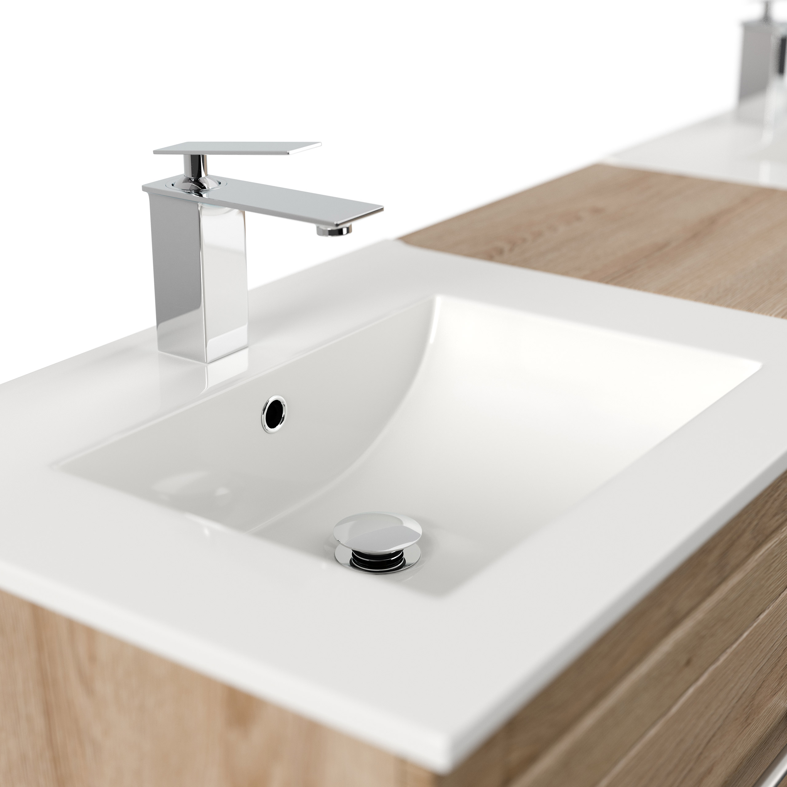 Stand Badmöbel Cosmo Modern SoftClose eiche hell