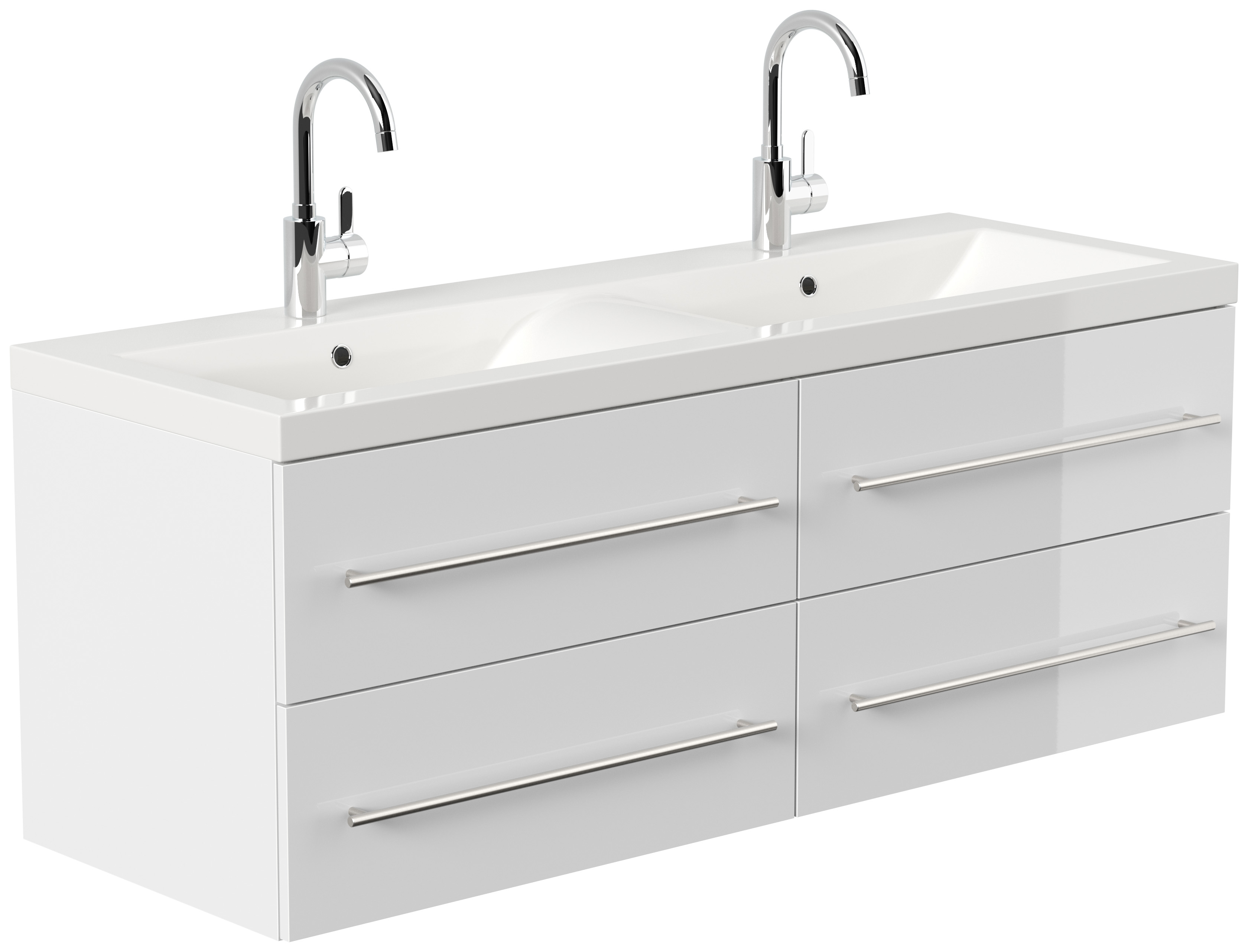 Badmöbel Persepolis XL SoftClose weiss hochglanz