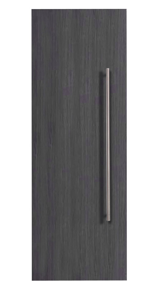 Hochschrank 100 cm anthrazit gemasert