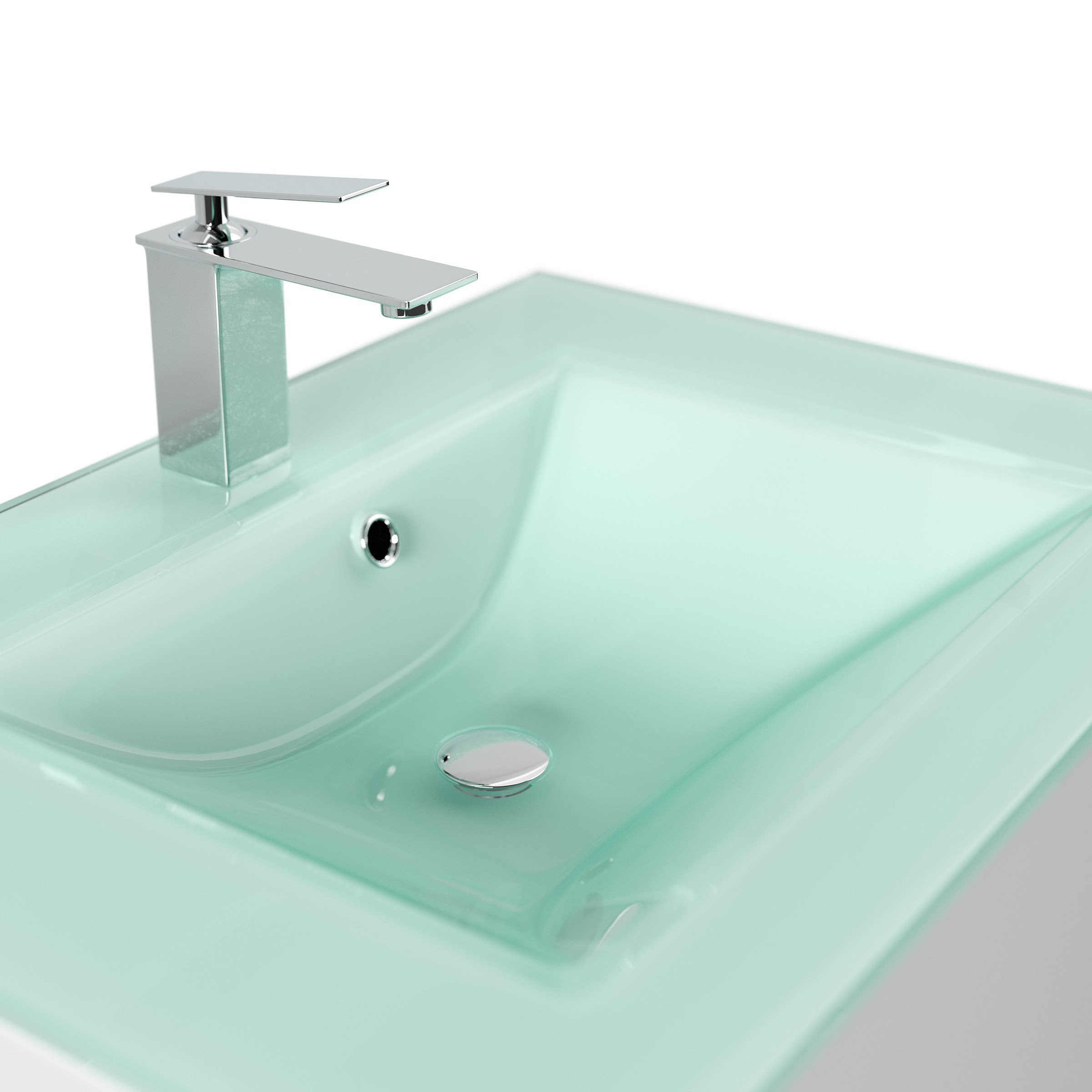 Badmöbel Lina & Waschtisch 70cm 2 Greifraum SoftClose Auszüge weiss hochglanz