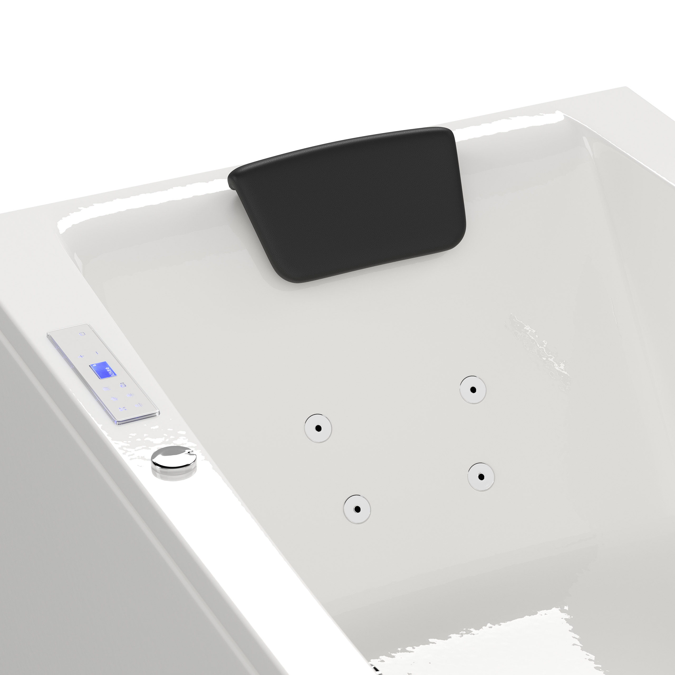 Rechteck Whirlpool Unity 190x90 Made in Germany 24 Düsen Befüllung Überlauf