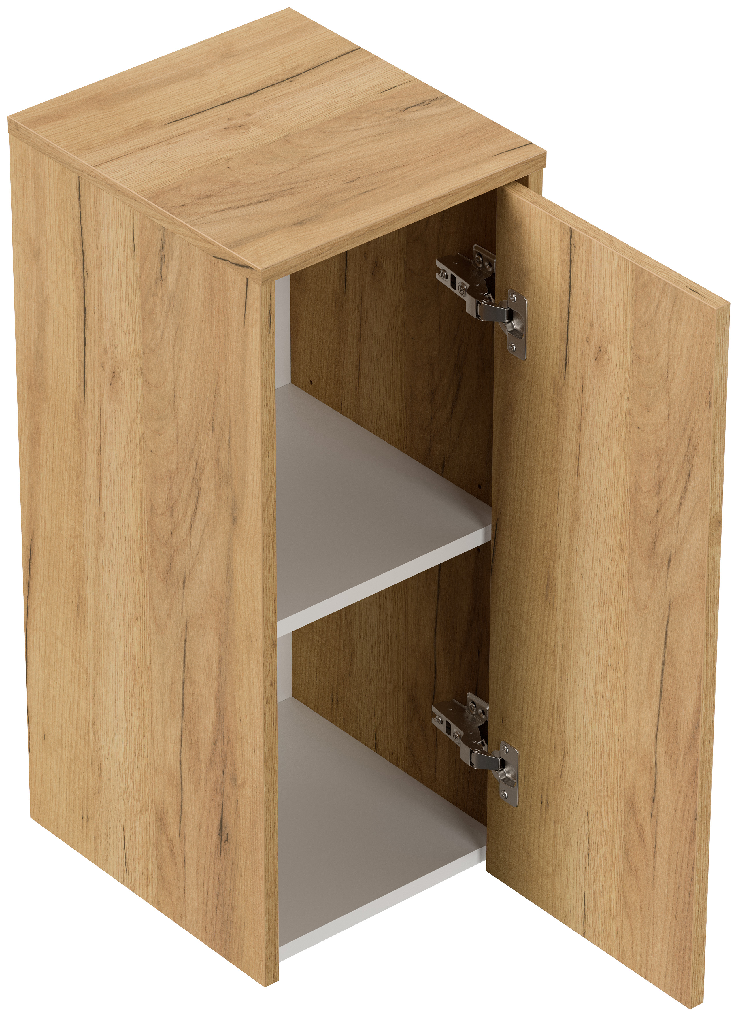 Badmöbelset Taifun 70cm 4tlg mit Spiegelschrank & 2x Badschrank eiche gold