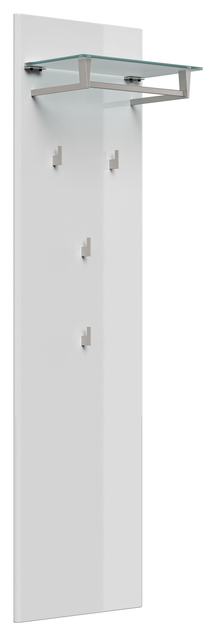 Garderobe Emotion 4 Haken & Hutablage 45x160 cm Brombeer