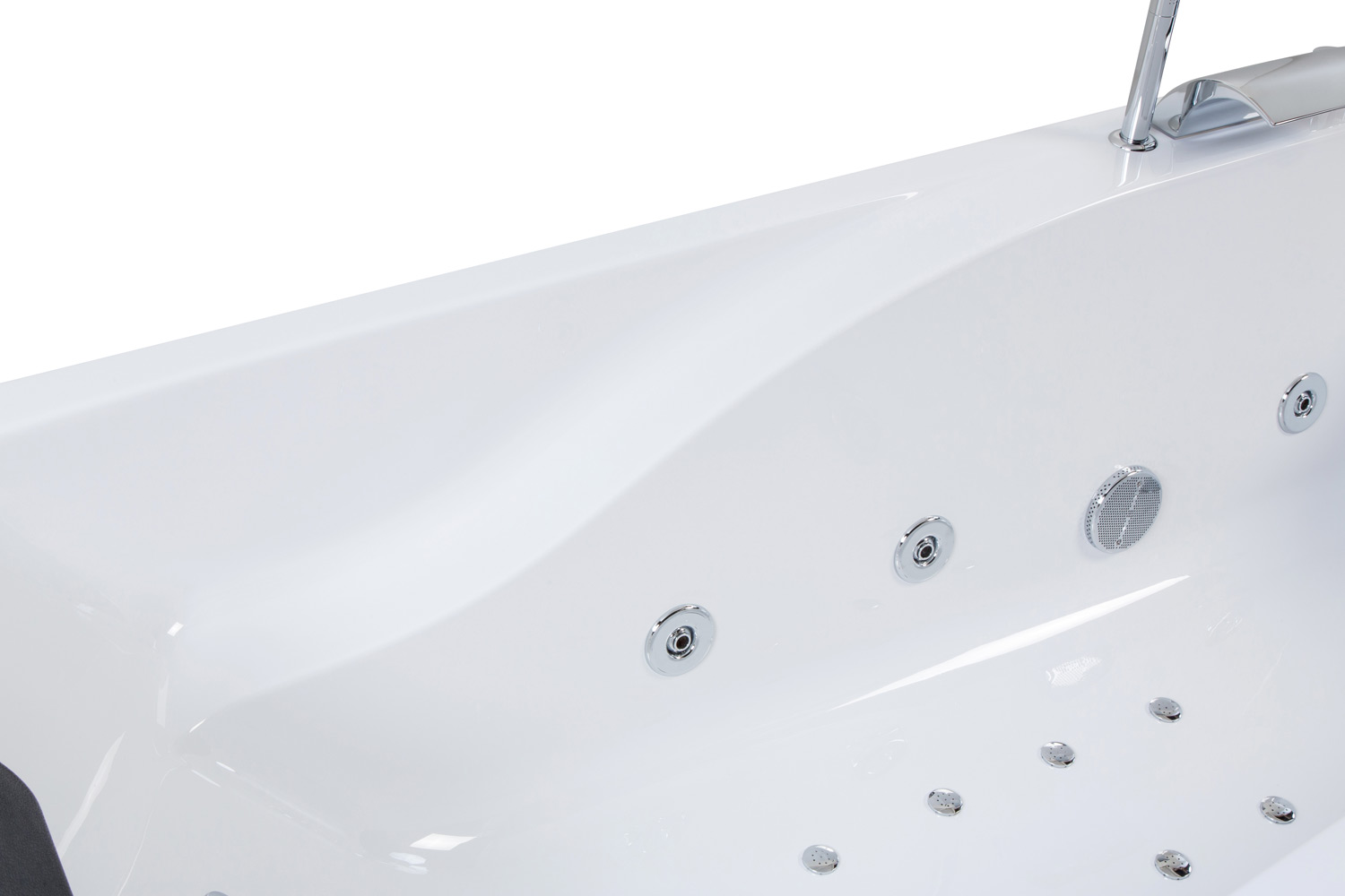 Rechteck Whirlpool Centauri 180x85 rechts Made in Germany 18 Düsen mit Armatur