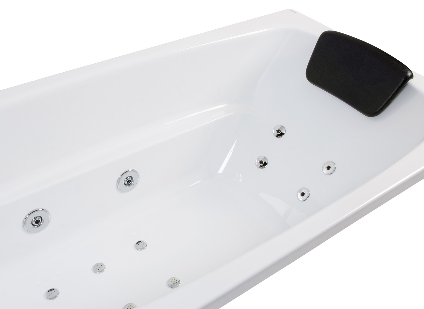 Rechteck Whirlpool Ocean 160x70 rechts Made in Germany 18 Düsen ohne Armatur