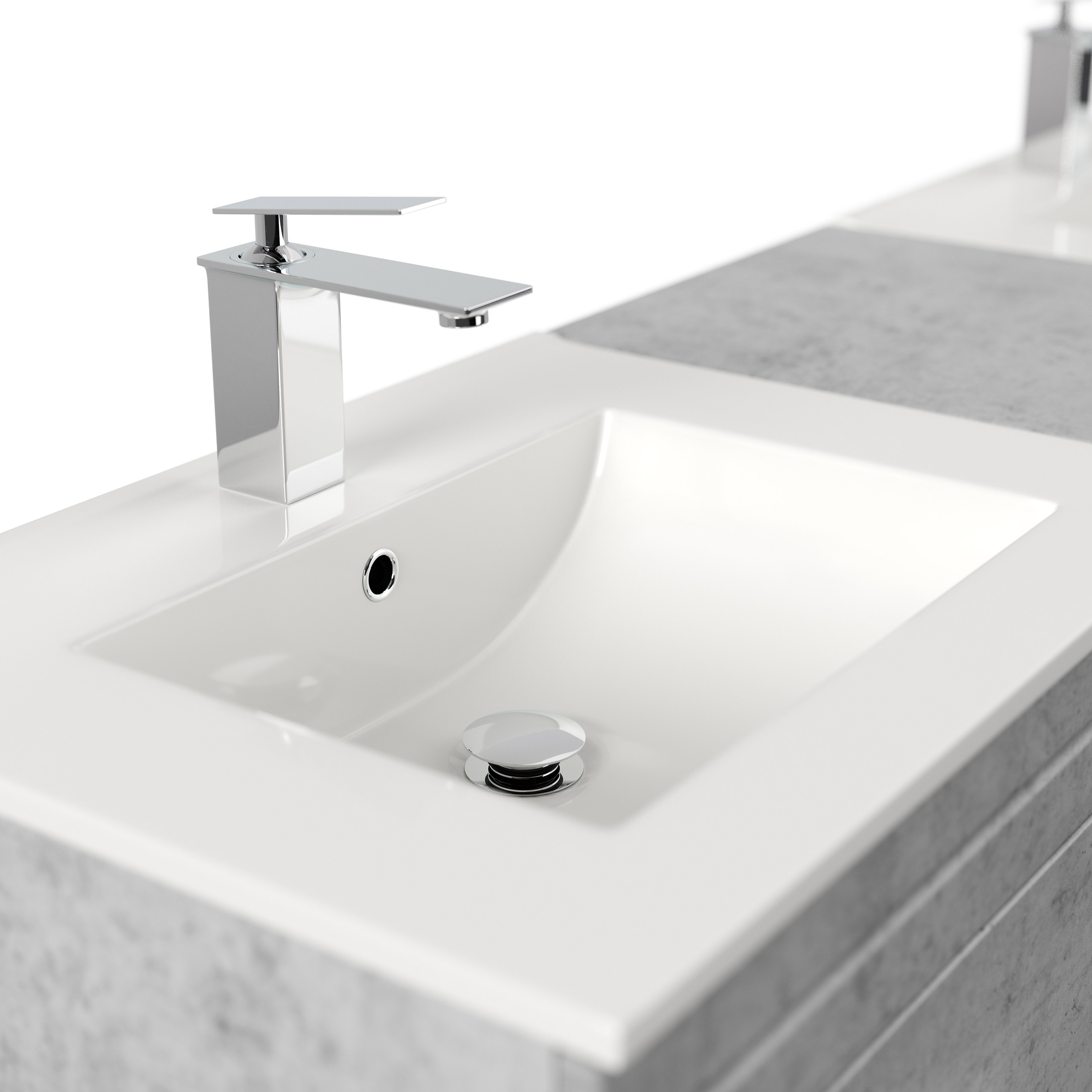 Stand Badmöbel Cosmo Klassik SoftClose beton