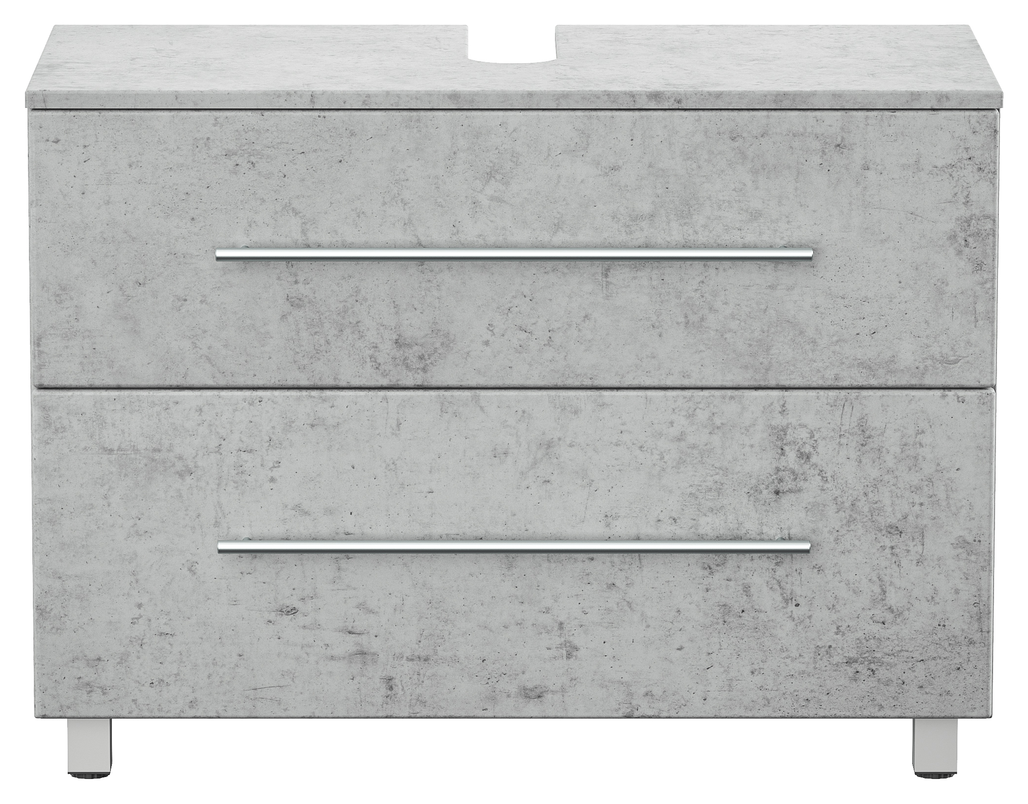 Universal Unterbau auf Standfüßen 85 cm SoftClose beton
