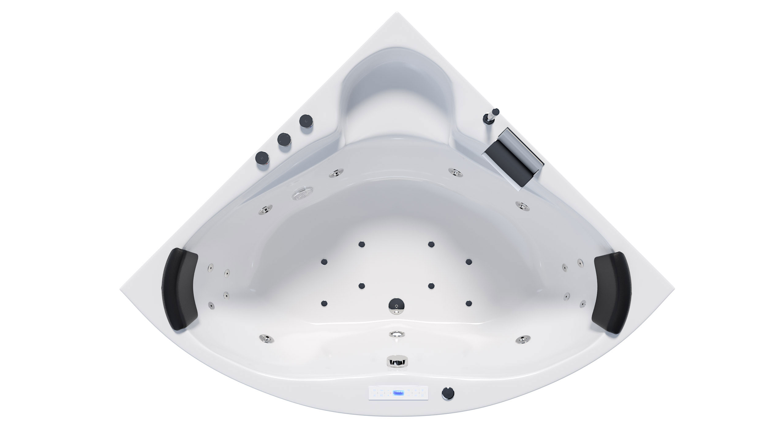 Eck Whirlpool Selene 140x140x59 Made in Germany 22 Düsen mit Armatur