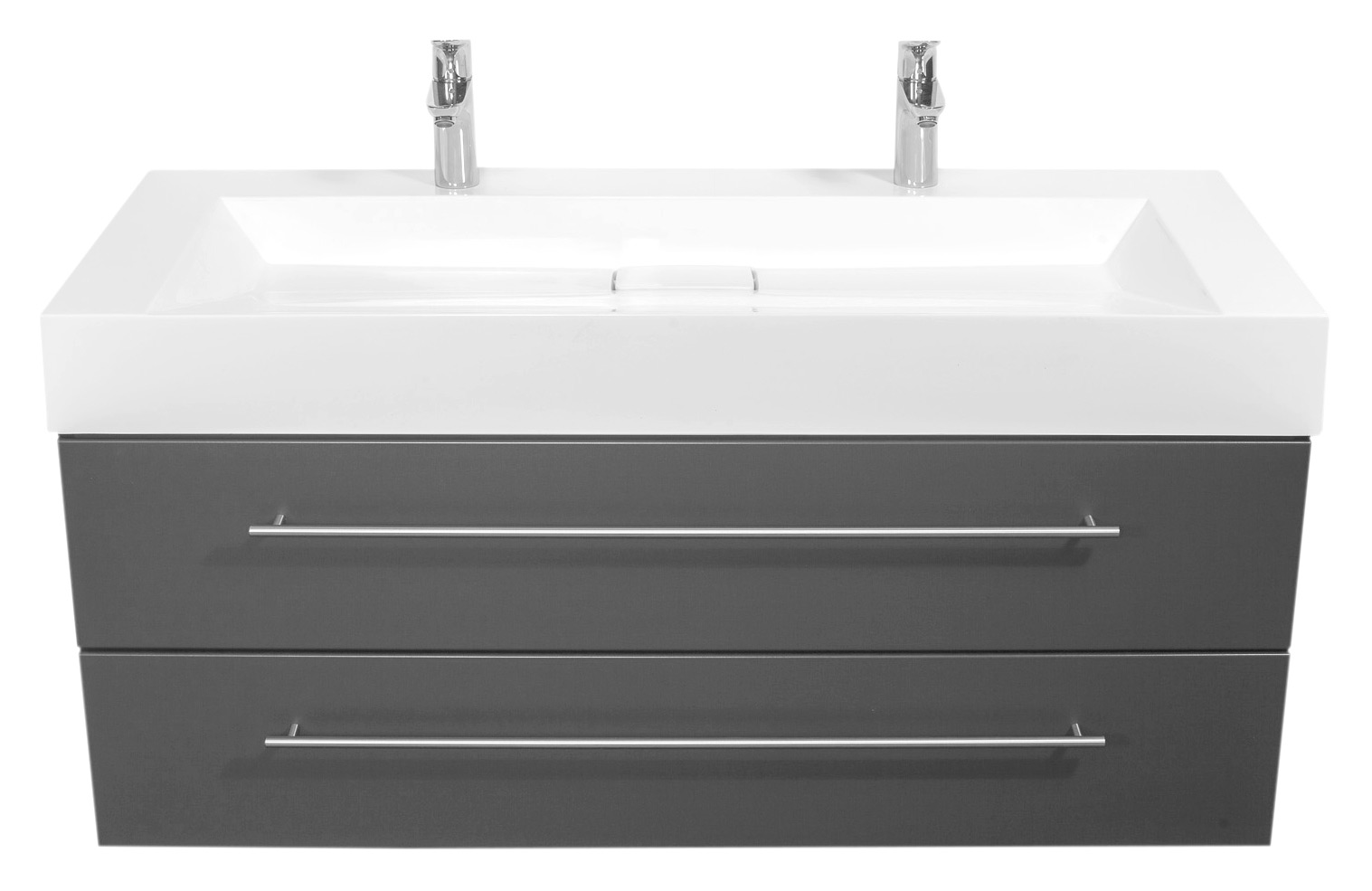 Badmöbel Design 1200 Doppel anthrazit