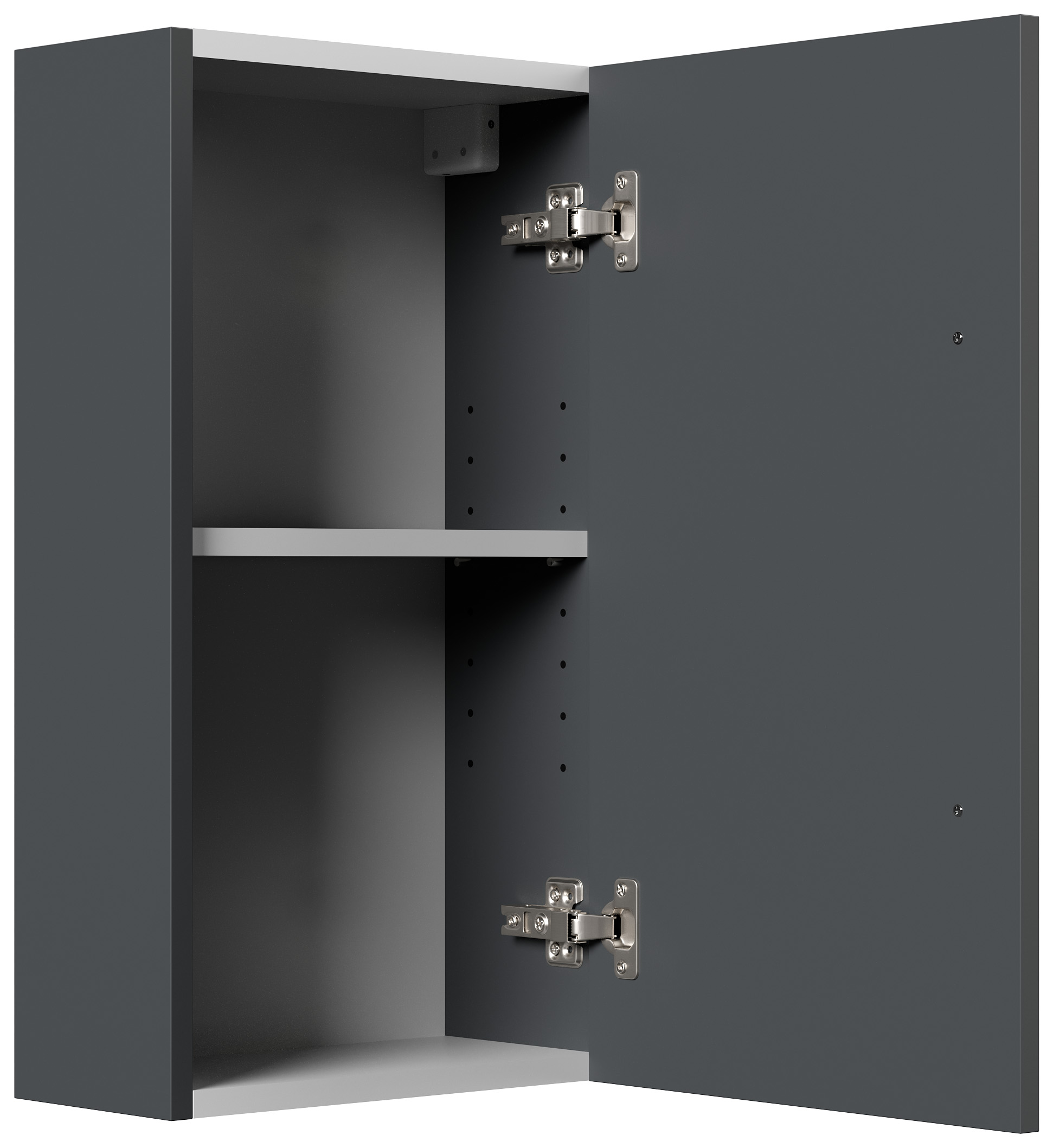 Badmöbelset Persepolis XL 5-teilig Spiegelschrank Seiten Hoch & Midi grafit
