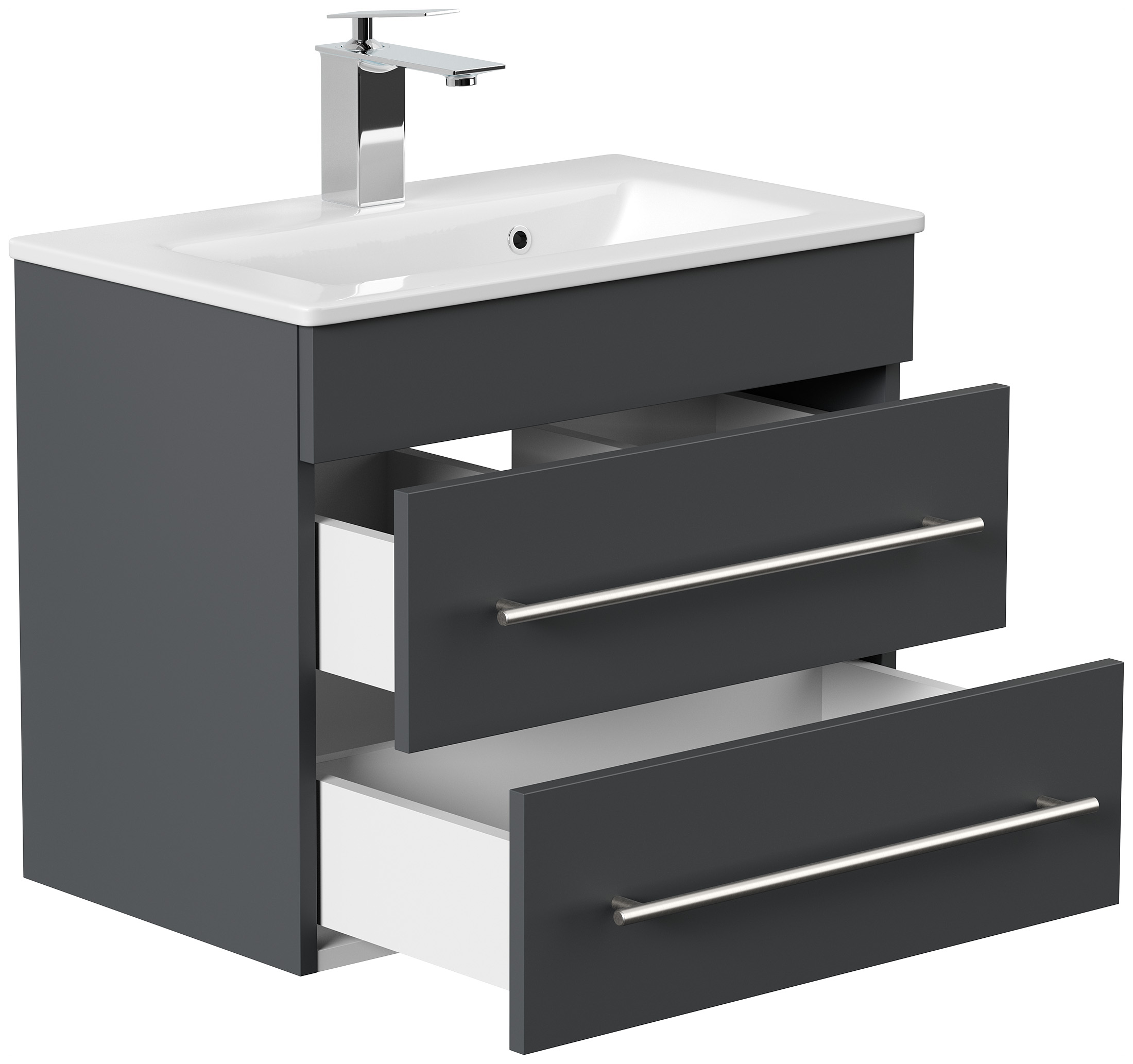 Badmöbel Mars 600 SlimLine SoftClose grafit