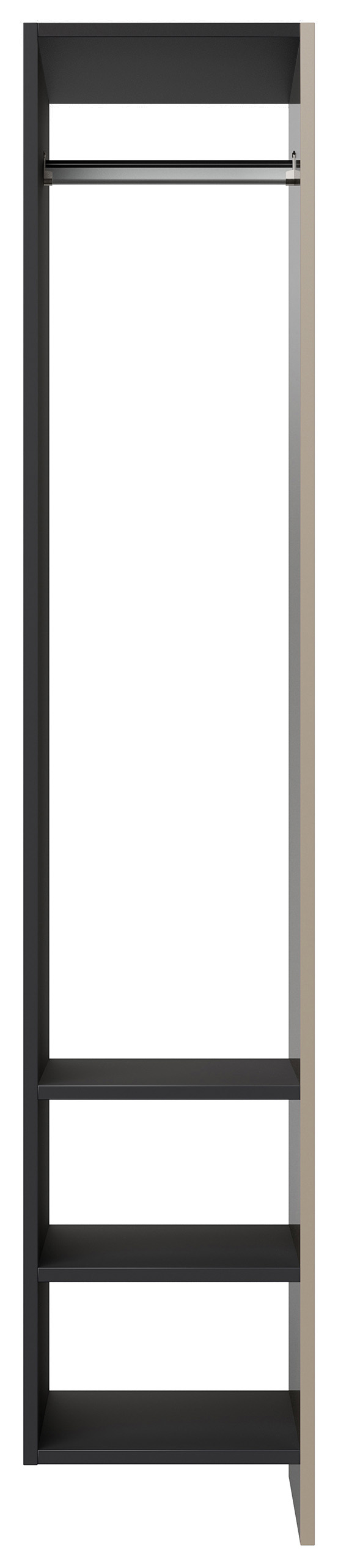 Garderobenpaneel Urban 60/188cm, 3 Haken, Kleiderst., Schuhregal Oak