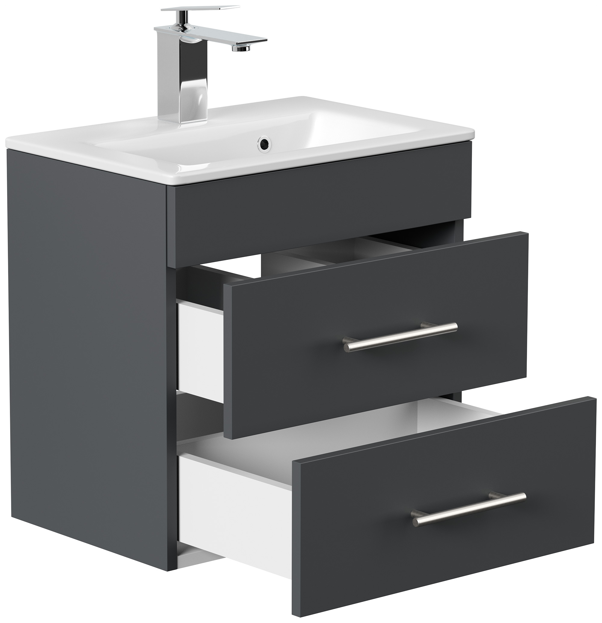 Badmöbel Mars 500 SlimLine SoftClose grafit