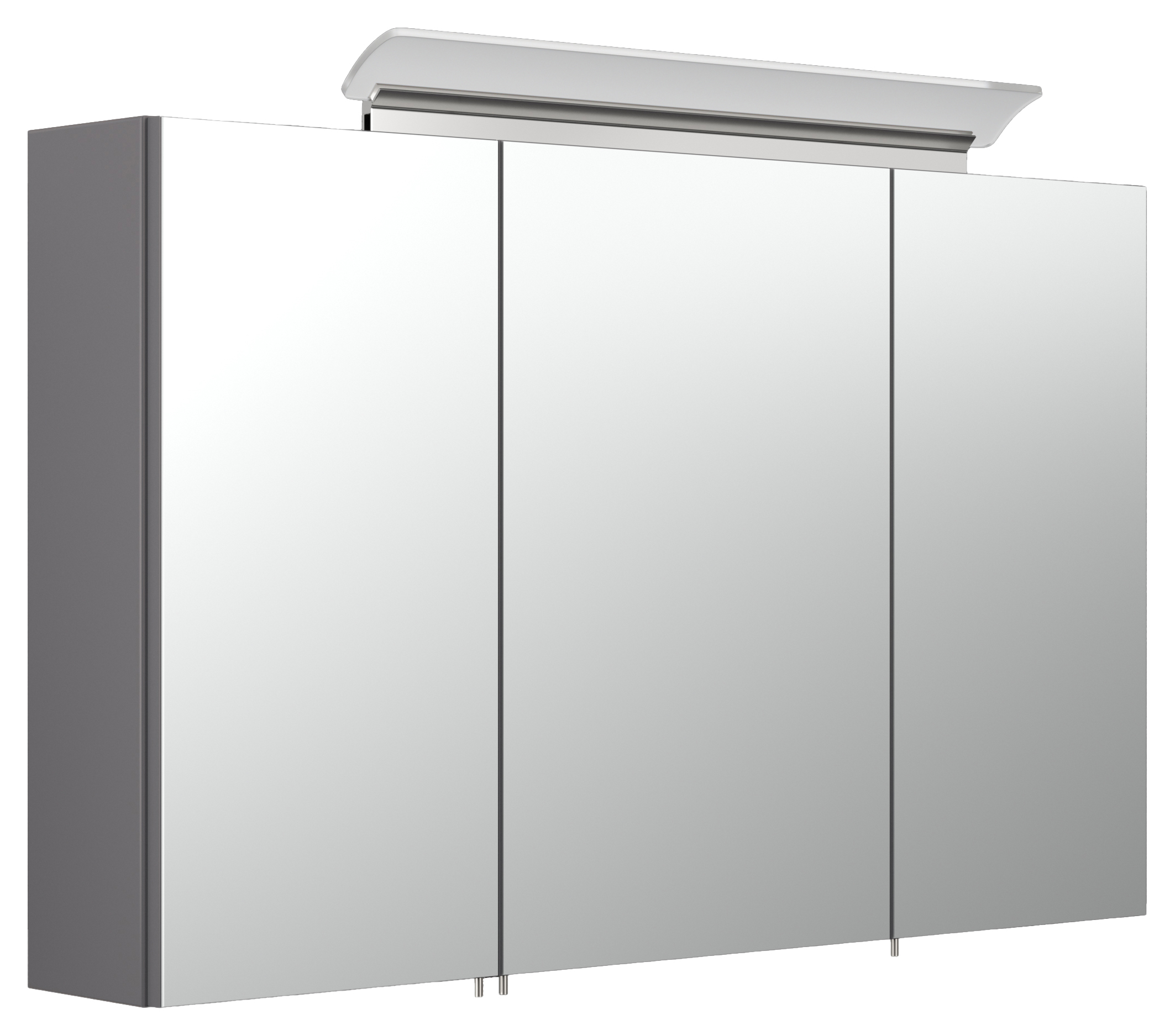 Badmöbel-Set Firenze 100 2 tlg. inkl. Spiegelschrank SoftClose anthrazit