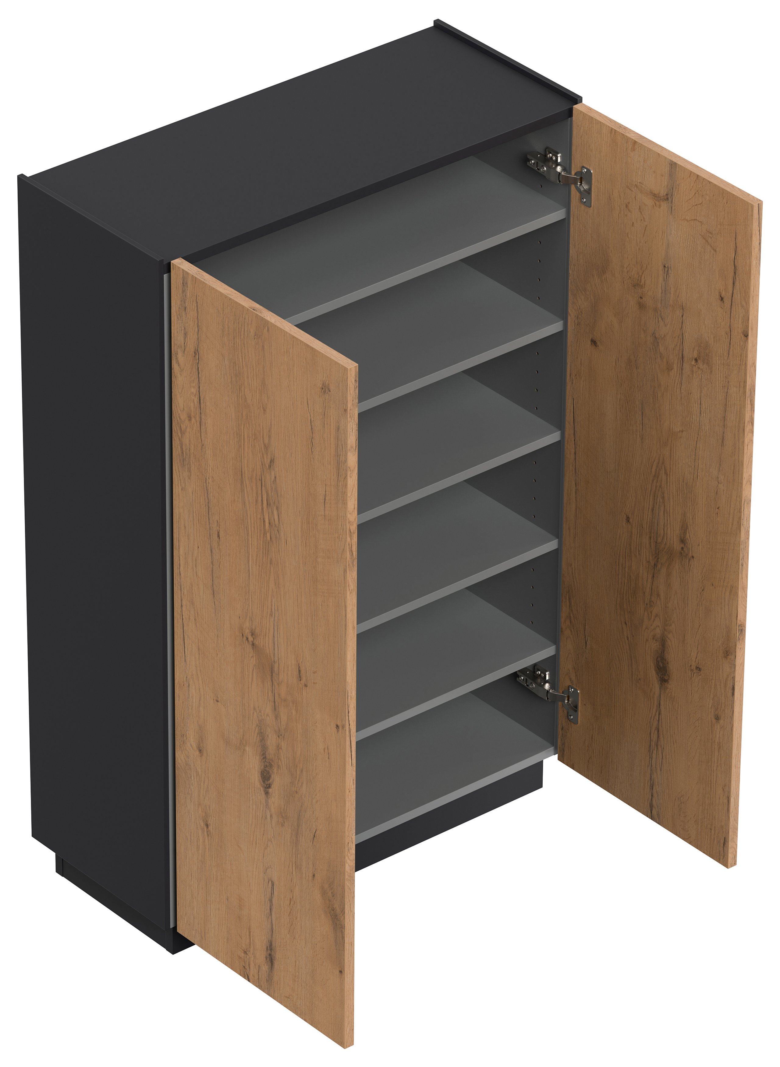 Sideboard Schuhschrank Alius-M 2 Türen Redwood