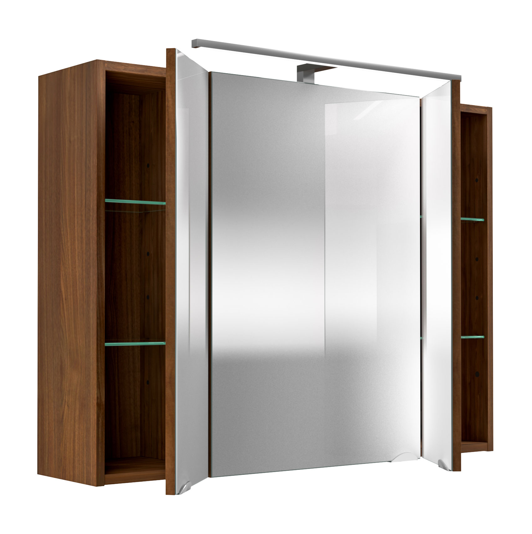 Spiegelschrank 90 cm Walnuss