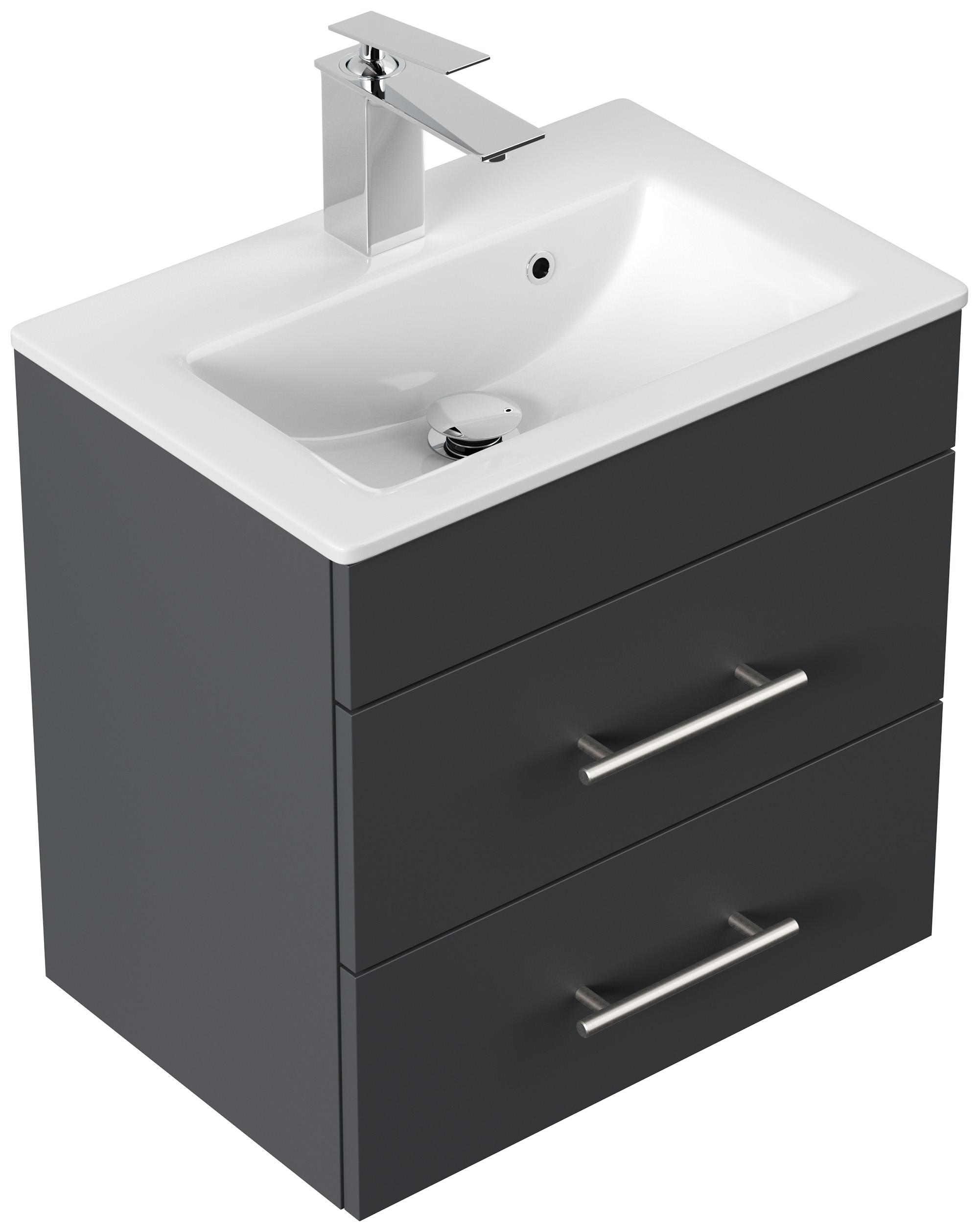Badmöbel Mars 500 SlimLine SoftClose grafit