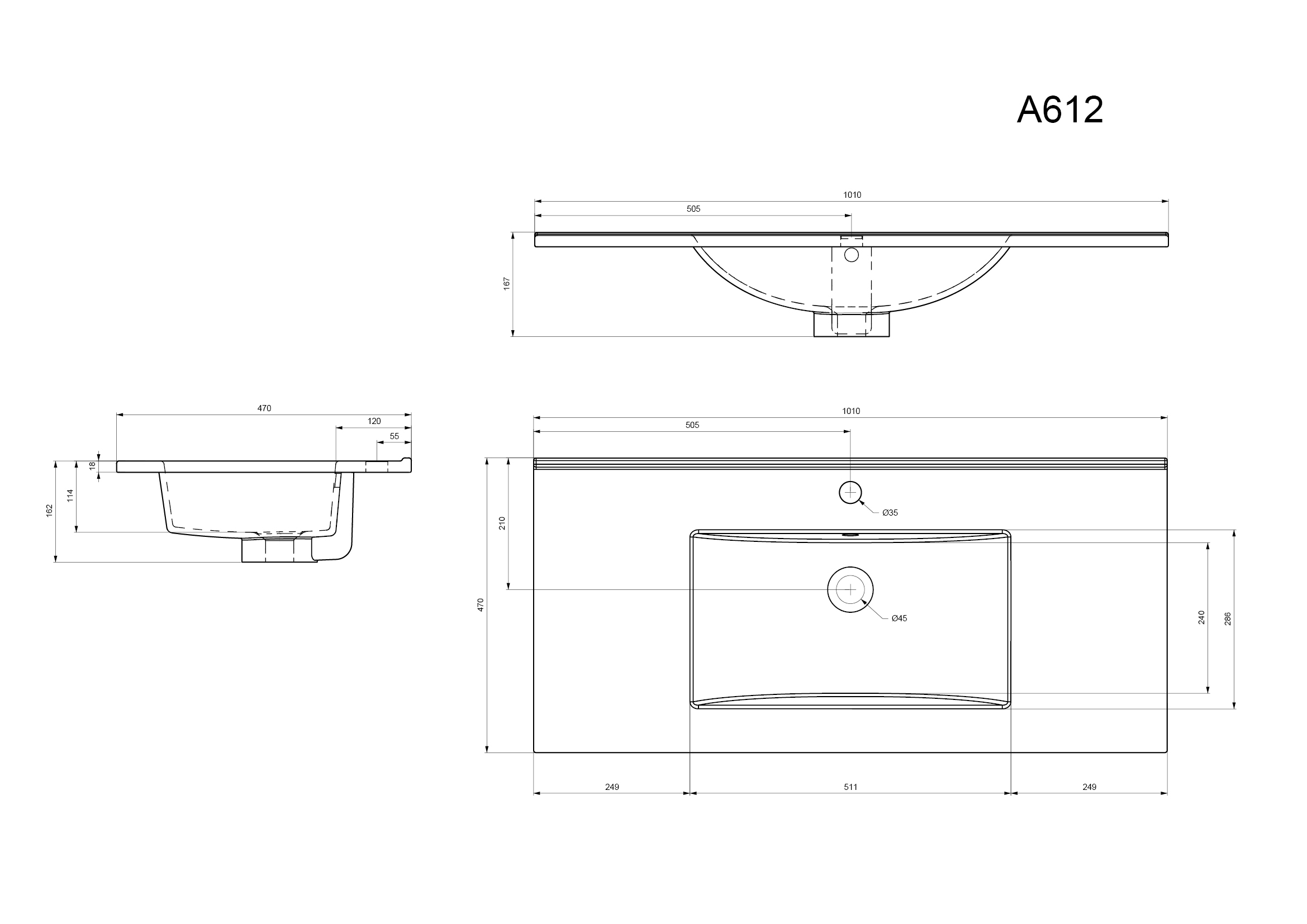 Badmöbel-Set SANTINI 100 (2-teilig) Front weiß hochglanz