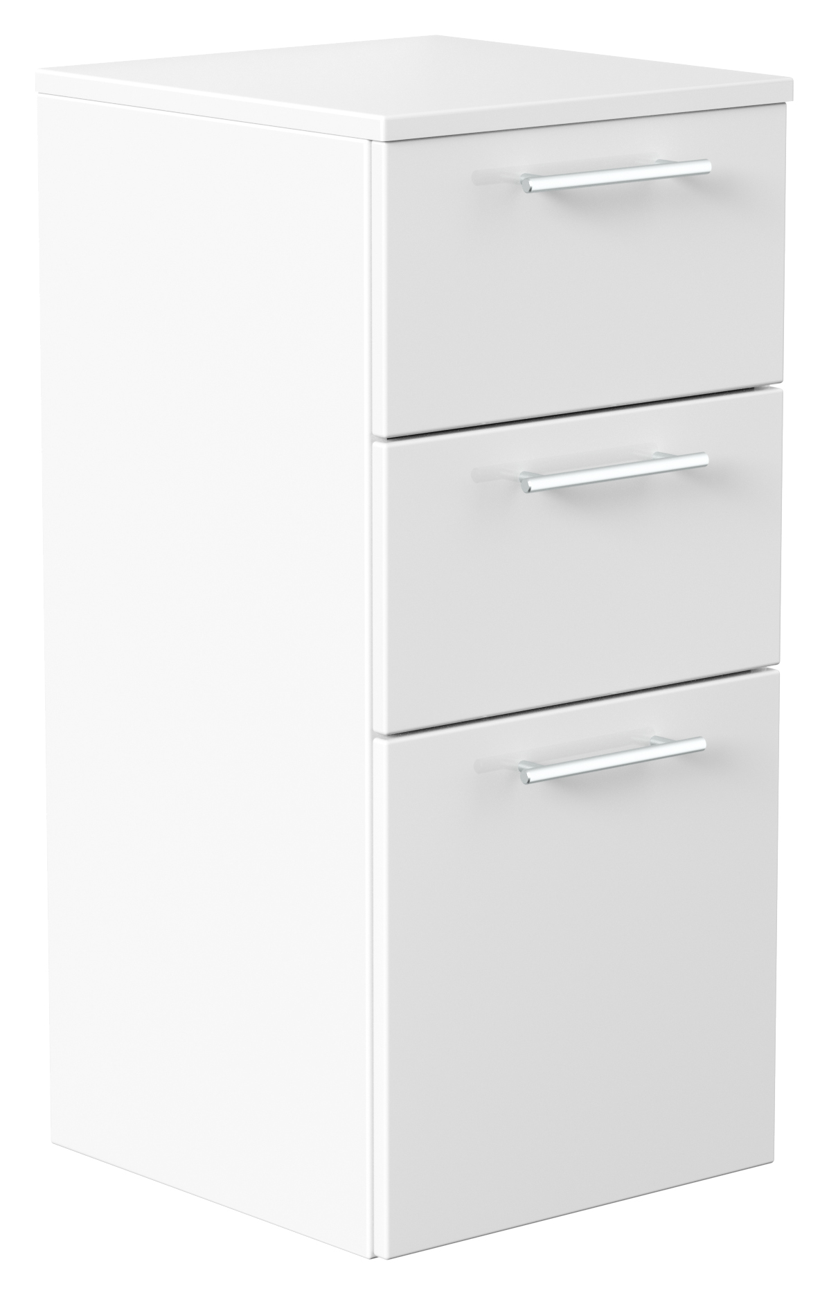 Midischrank 75 cm weiss hochglanz