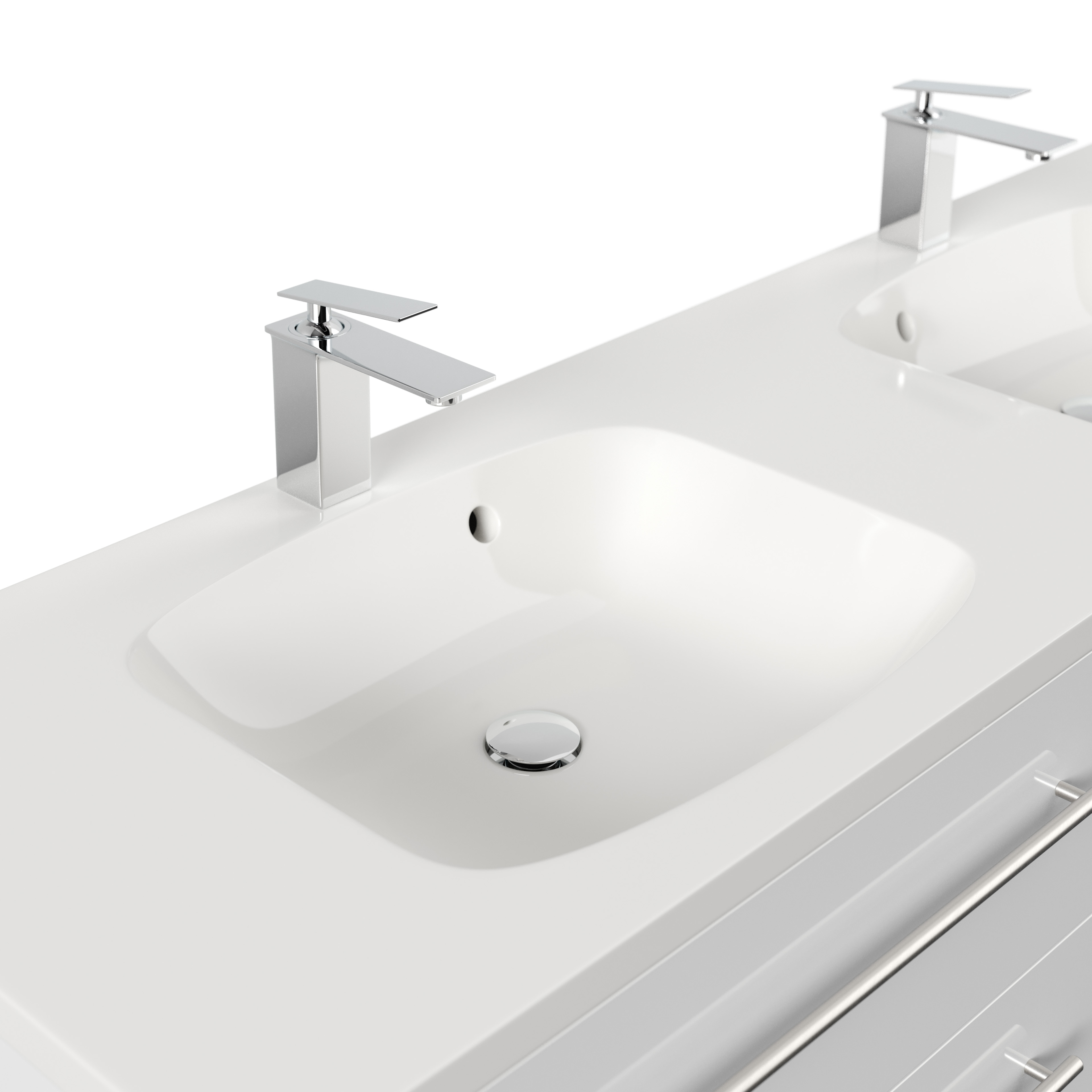 Badmöbel Colossos 160 SoftClose weiss hochglanz