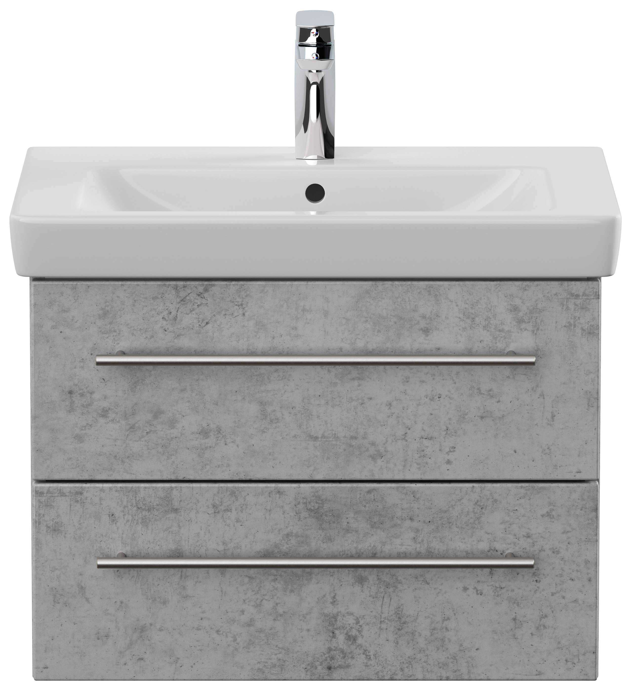 Badmöbel mit Villeroy & Boch Subway 2.0 Waschbecken 65 cm SoftClose beton