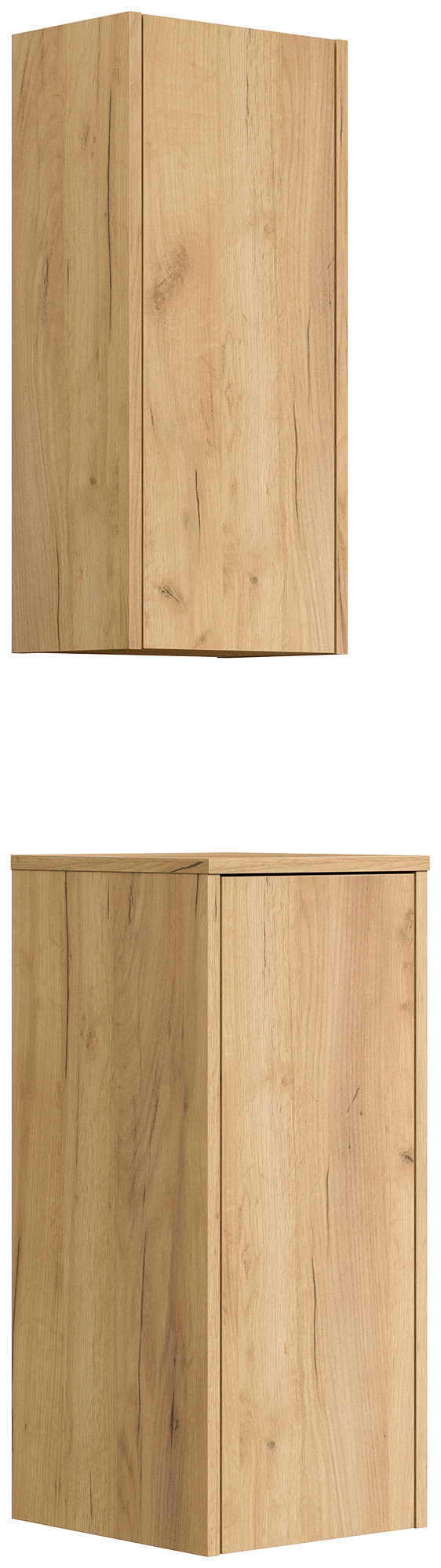 Badschrank 2er Set Taifun zur Wandmontage eiche gold