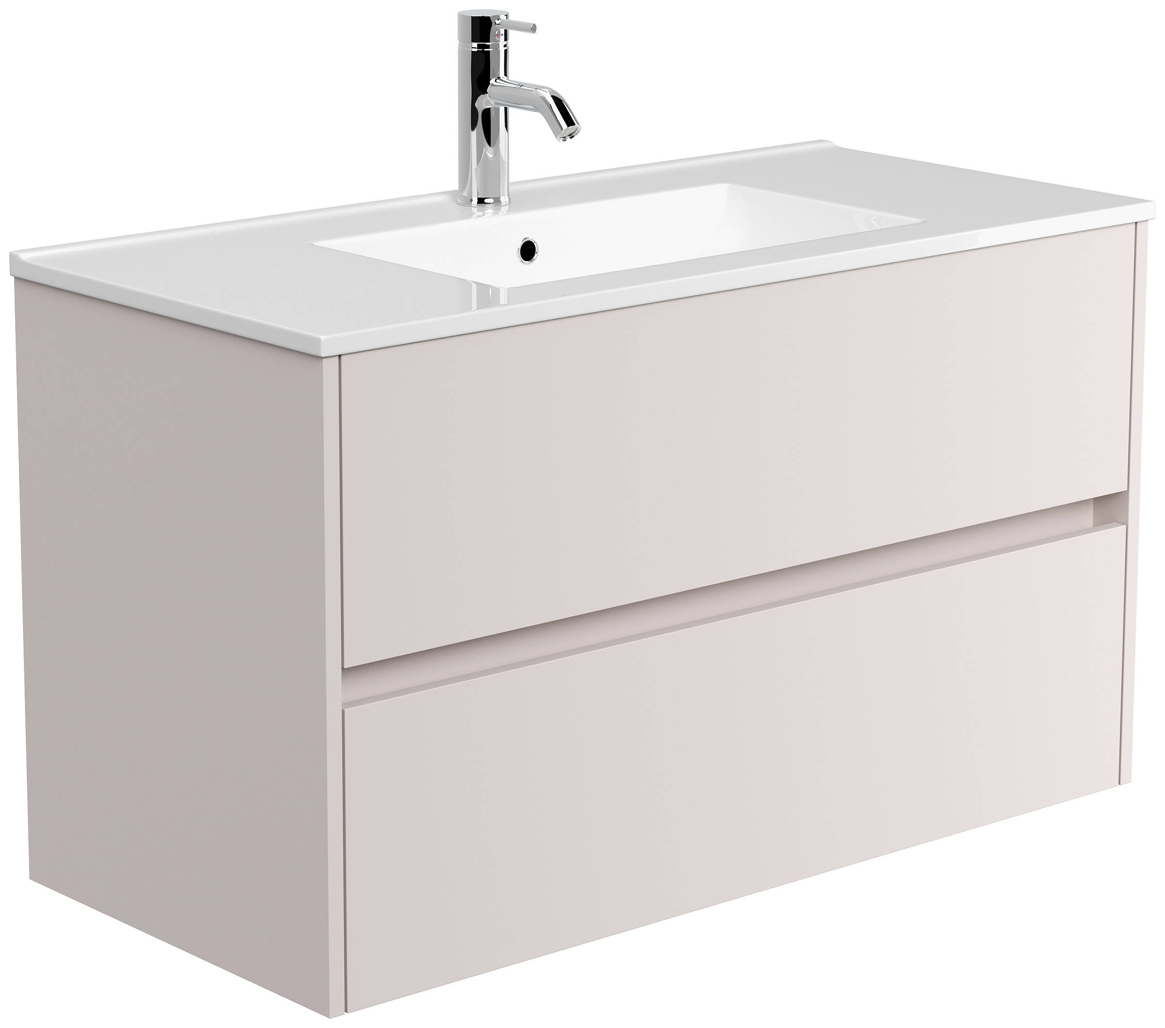 Badmöbel Taifun mit Waschtisch 100 cm 2 Greifraum SoftClose Auszüge eiche gold