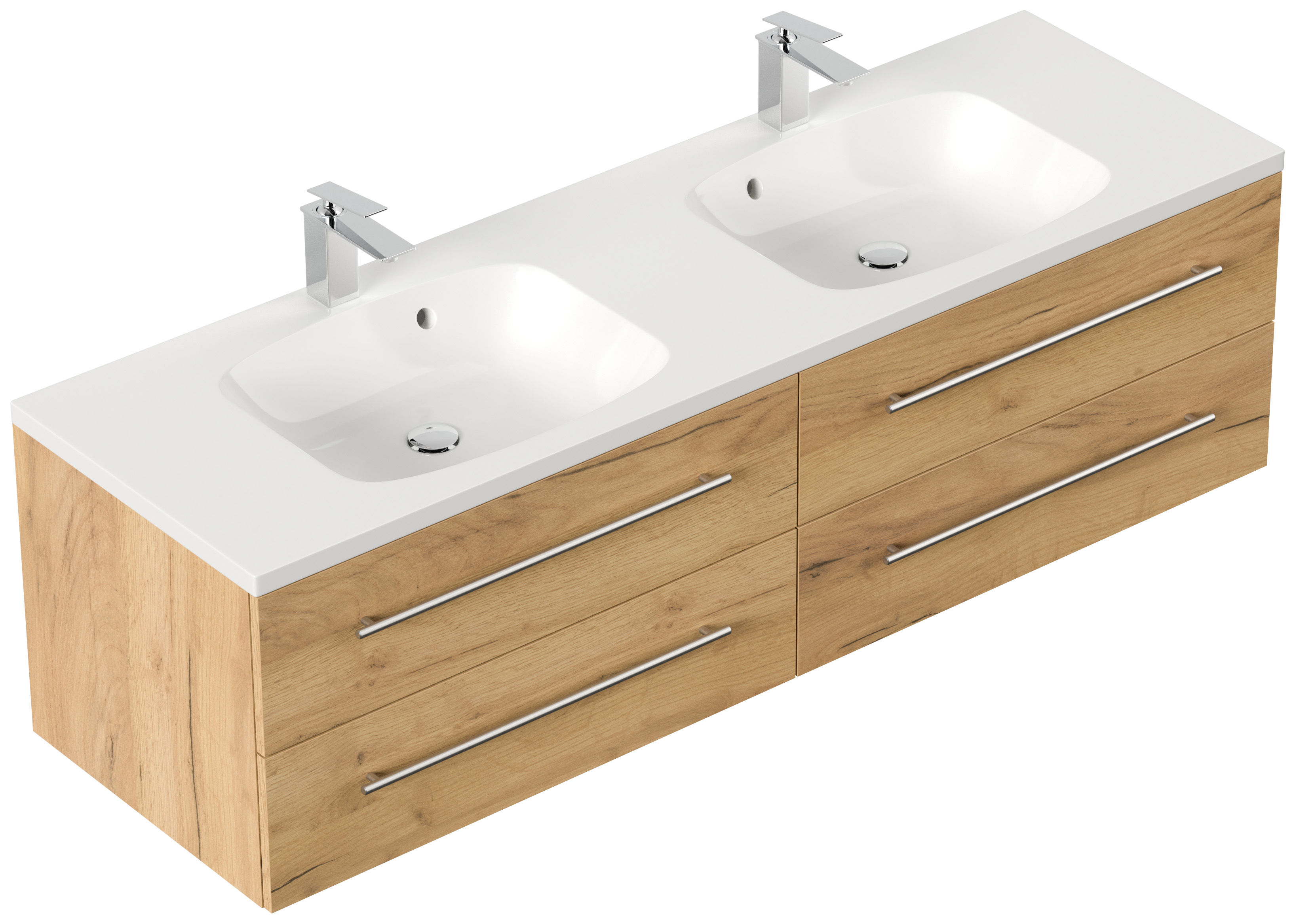Badmöbel Colossos 160 SoftClose eiche gold