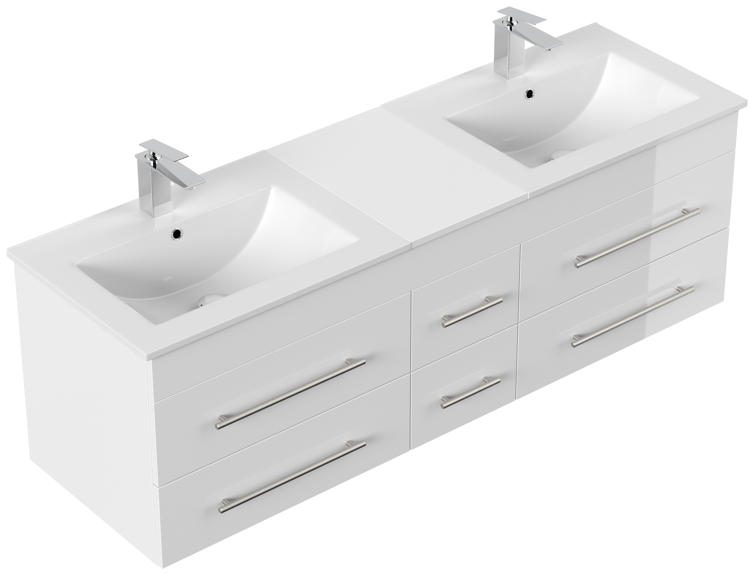 Badmöbel Roma XL SoftClose weiss hochglanz