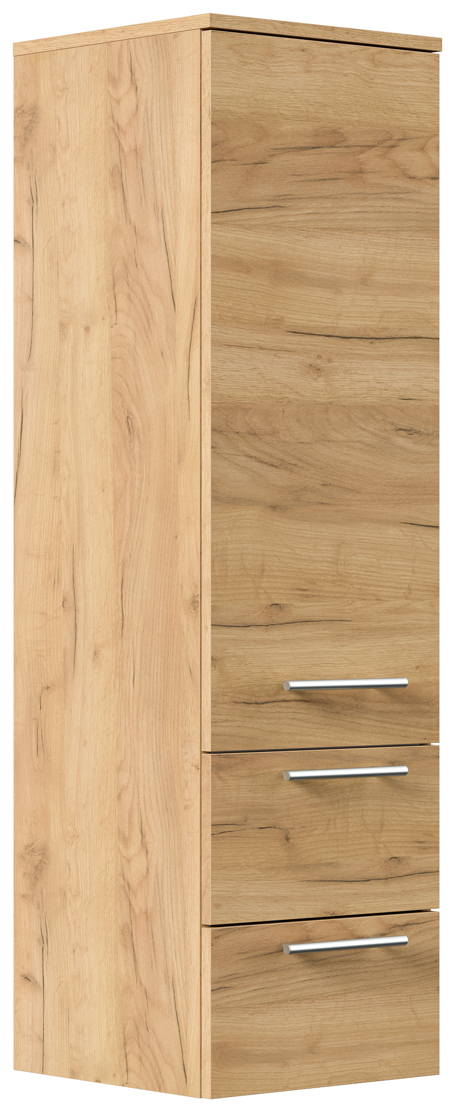 Badmöbel Set Firenze 100 3tlg. Spiegelschrank & Seitenschrank eiche gold