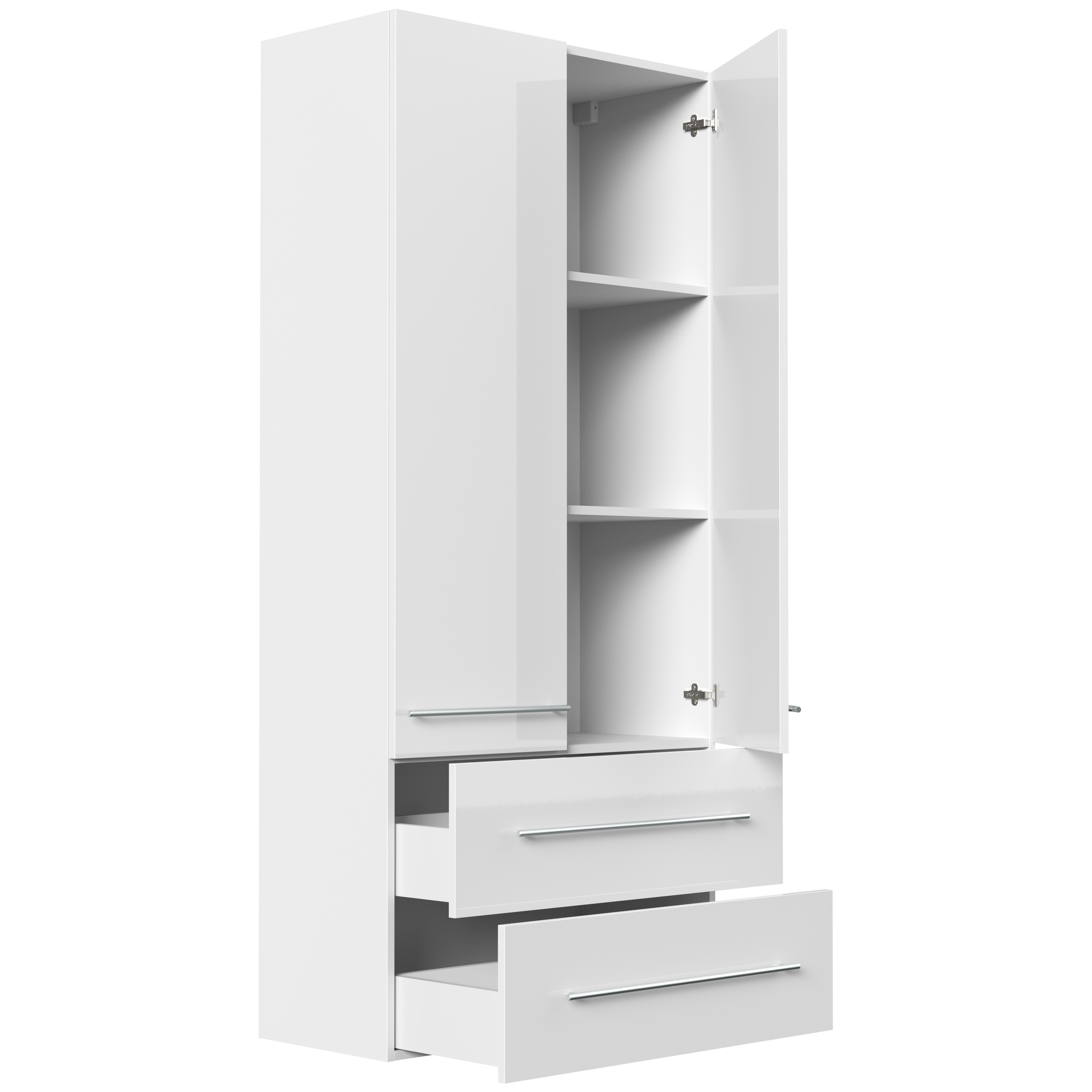 Hochschrank XL weiss hochglanz