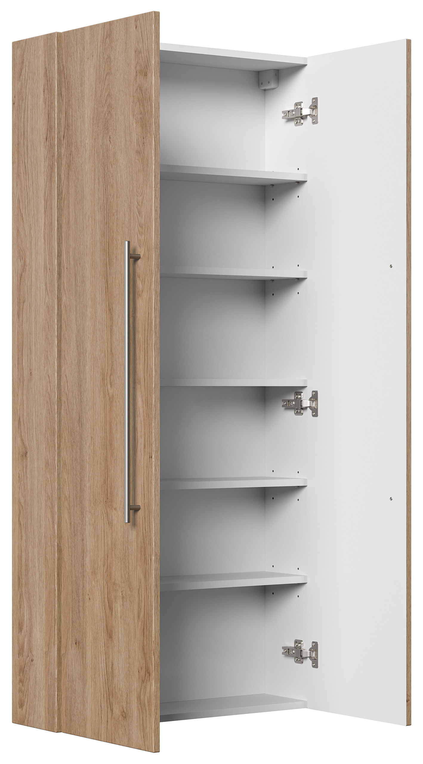 Hochschrank Slimline nur 20cm Tief (BxH) 70x150 cm eiche hell