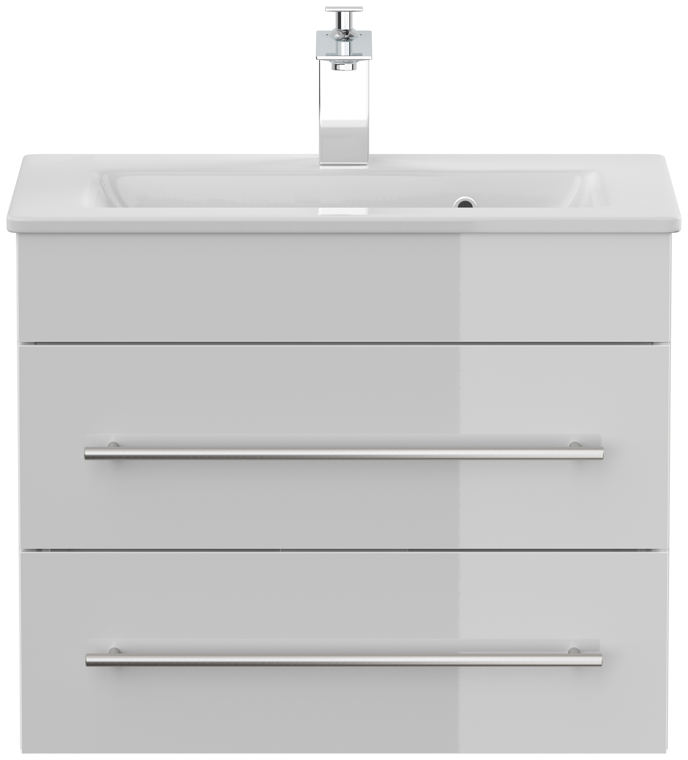 Badmöbel Mars 600 SlimLine SoftClose weiss hochglanz