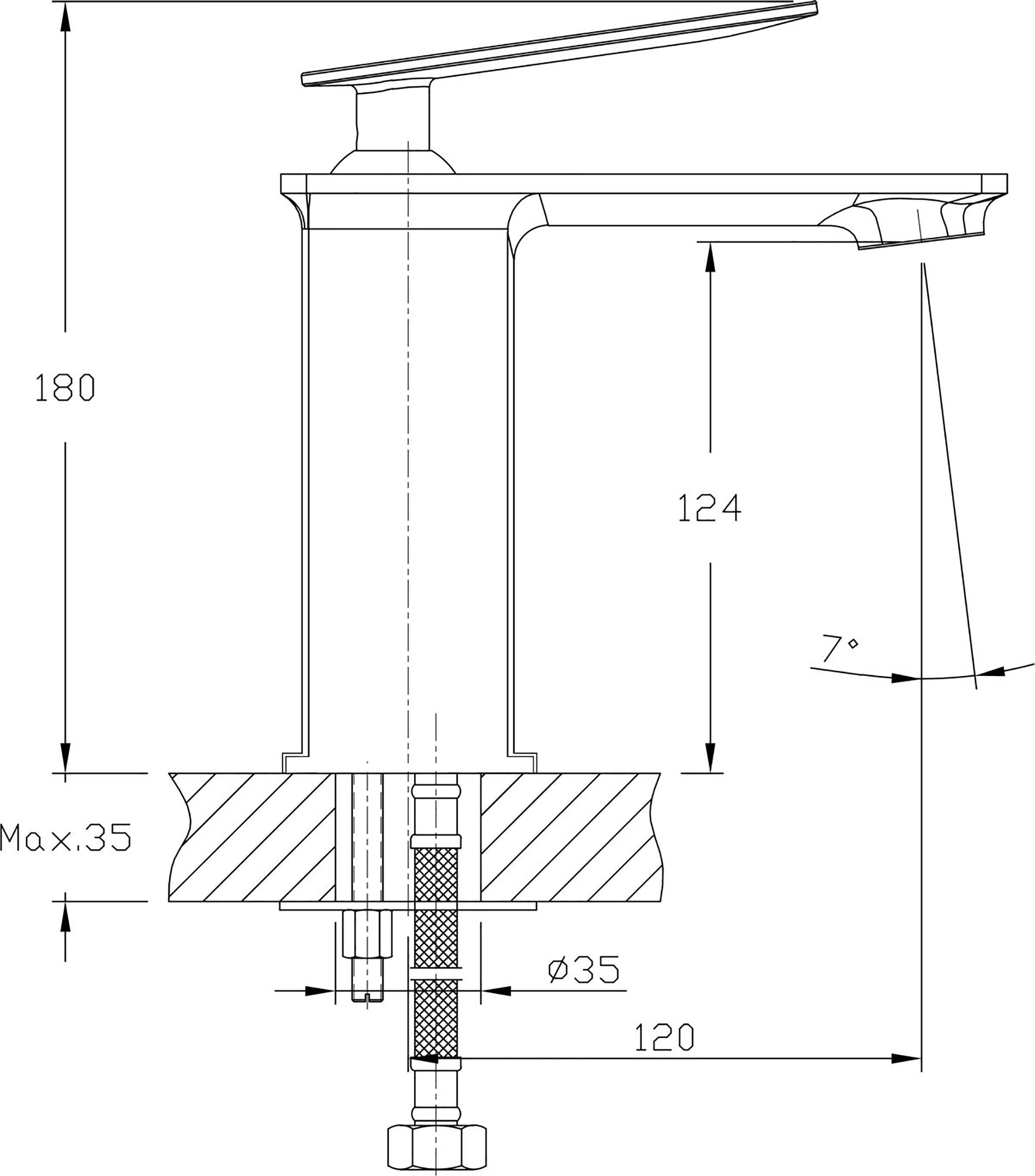 Waschtischarmatur Lydia - Einhebelmischer