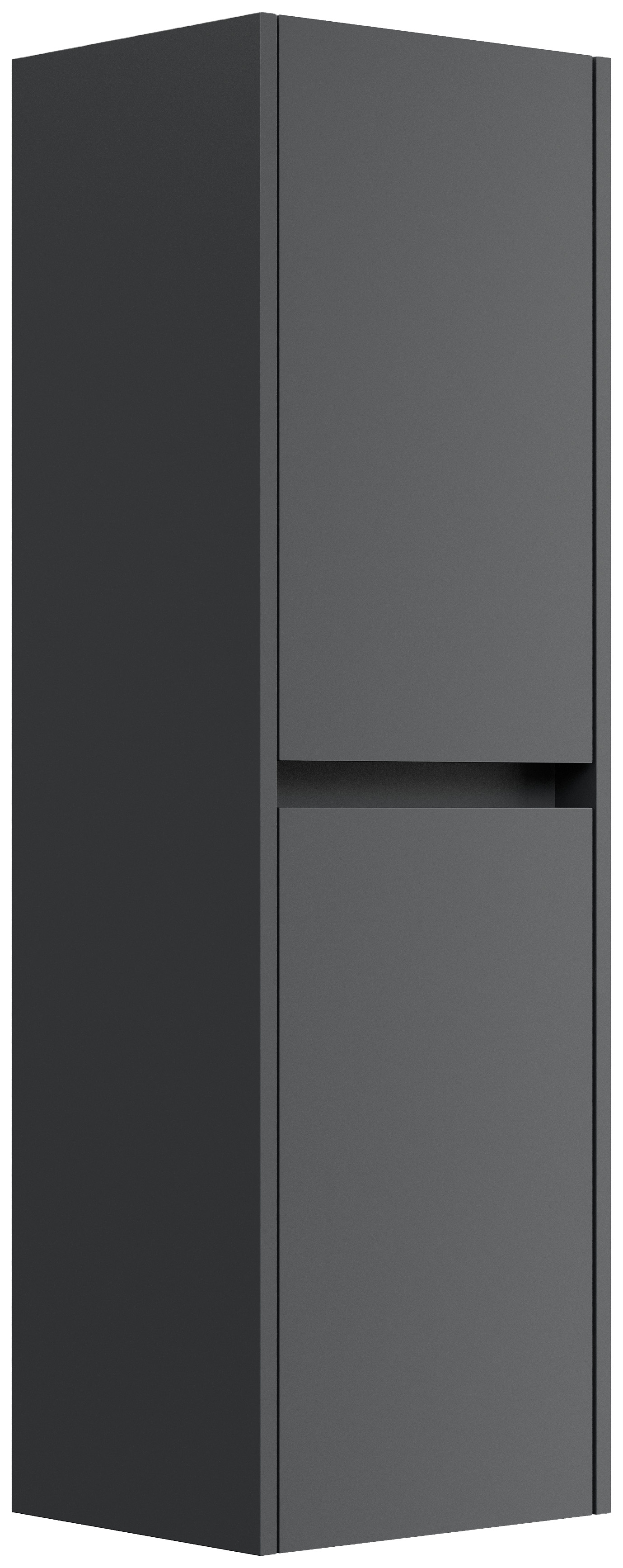 Badmöbelset Taifun 190cm 5tlg mit 2x Spiegelschrank & 2x Seitenschrank grafit