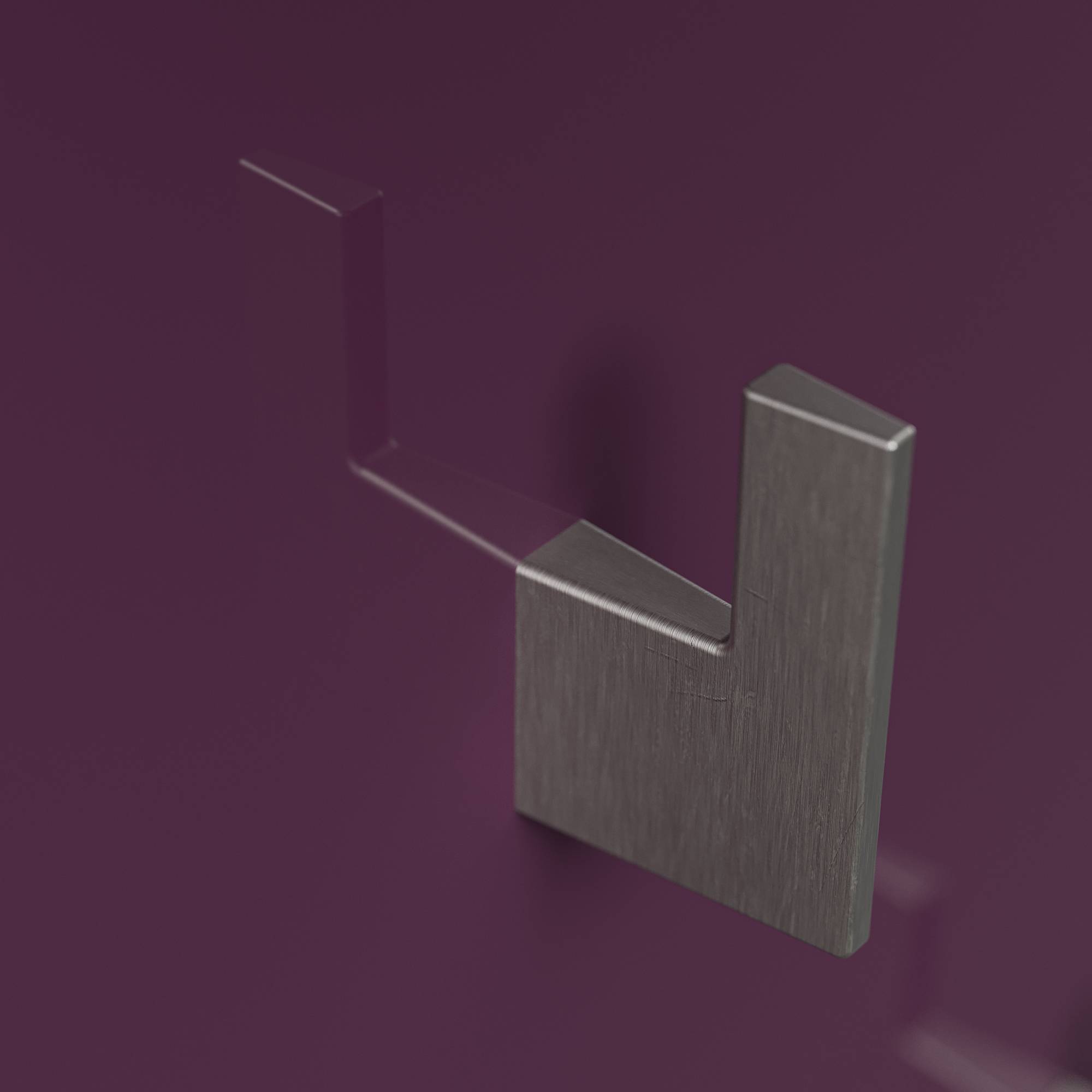 Garderobe Emotion 4 Haken & Hutablage 45x160 cm Brombeer