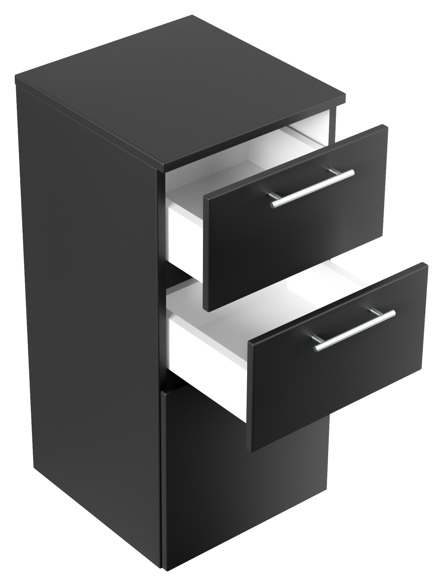 Midischrank 75cm schwarz