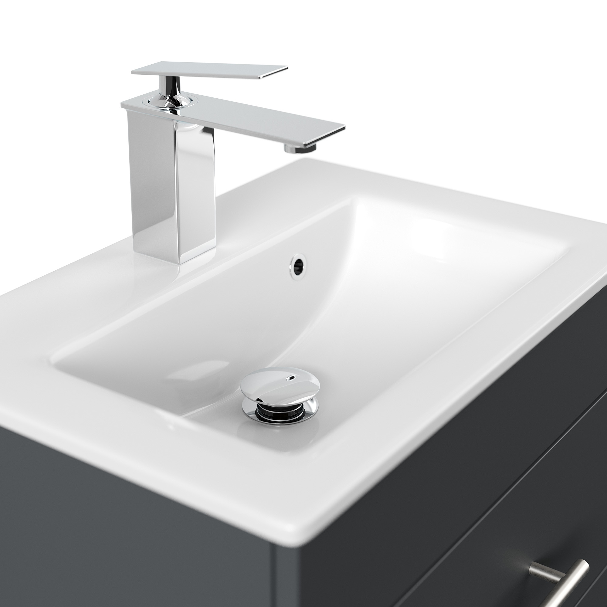 Badmöbel Mars 500 SlimLine SoftClose grafit