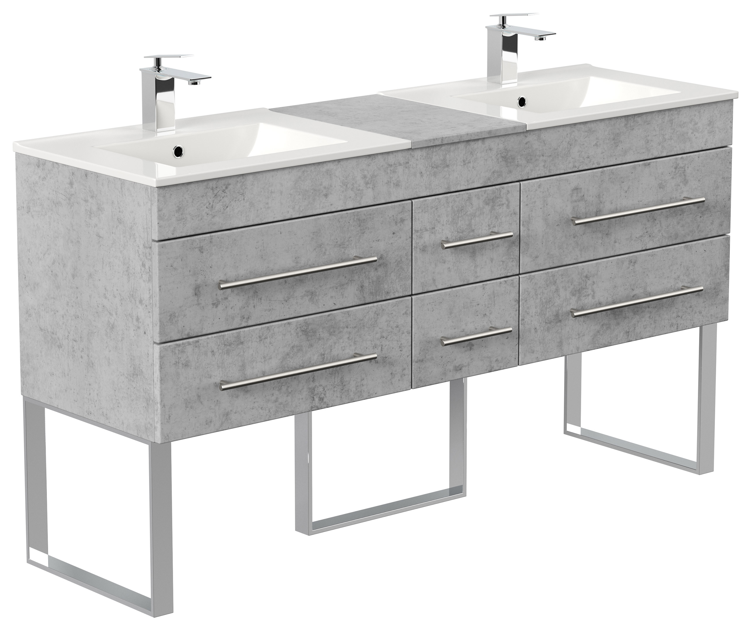 Stand Badmöbel Roma XL SoftClose beton